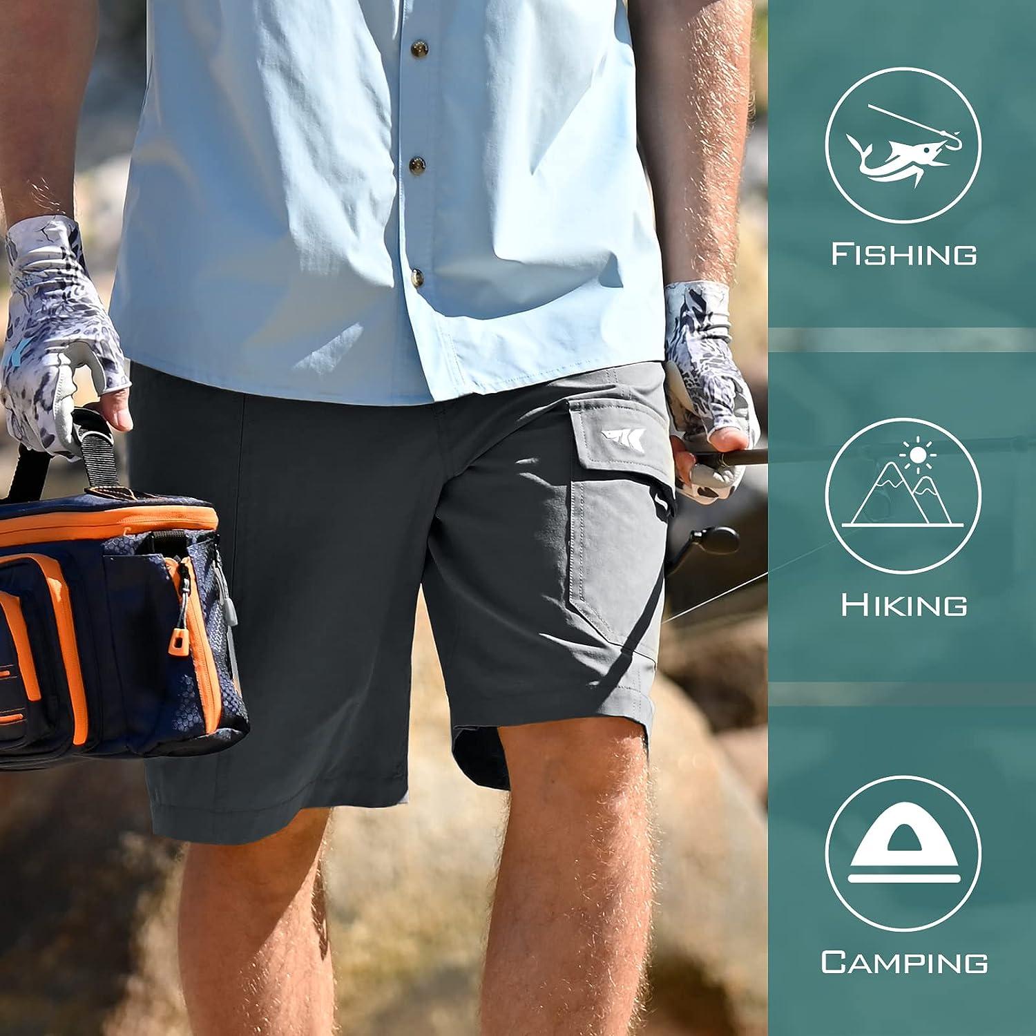 KastKing Rekon Men's Fishing Cargo Shorts, Quick Dry Casual Hiking