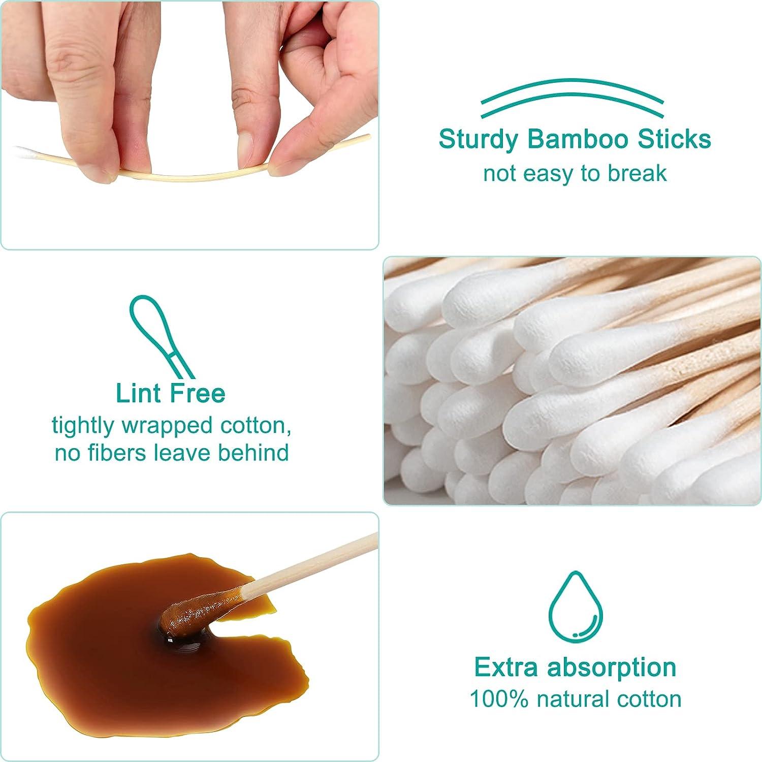  Cotton Swabs - Pointy and Round, Safe and Clean