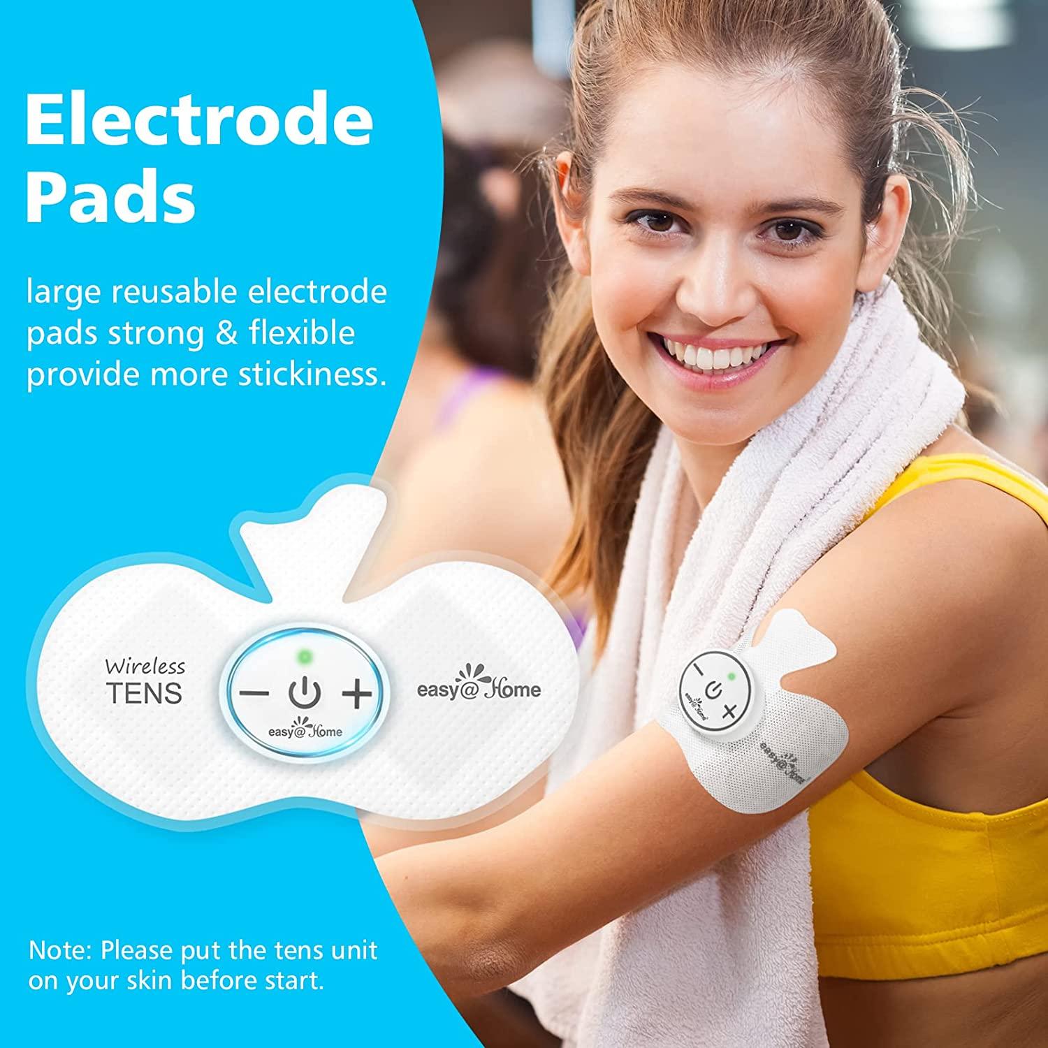 Easy@Home Heat TENS Unit, TENS EMS Unit with Heat Therapy, 510K Cleared,  Large Back Lit Display FSA Eligible Pain Management and Muscle Stimulator