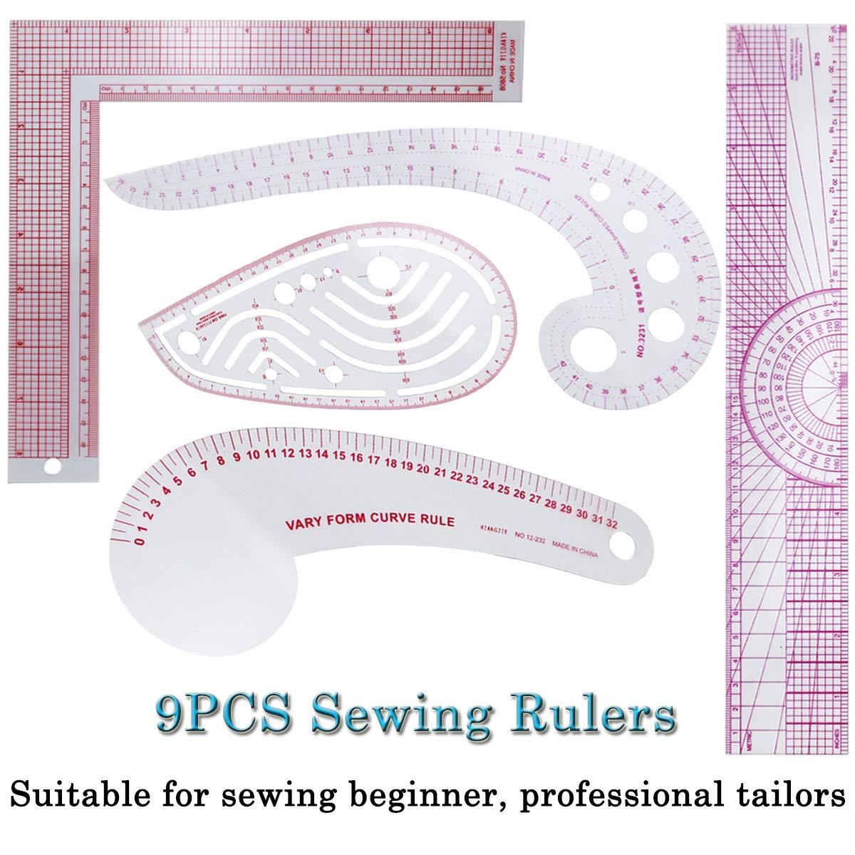  DIY Sewing Ruler, French Curve Ruler,Comma-Shaped Curve Ruler,  French Curve Ruler for Pattern Making, Suitable for Pattern Rulers Sewing  for Beginner Tailor Designers. : Arts, Crafts & Sewing