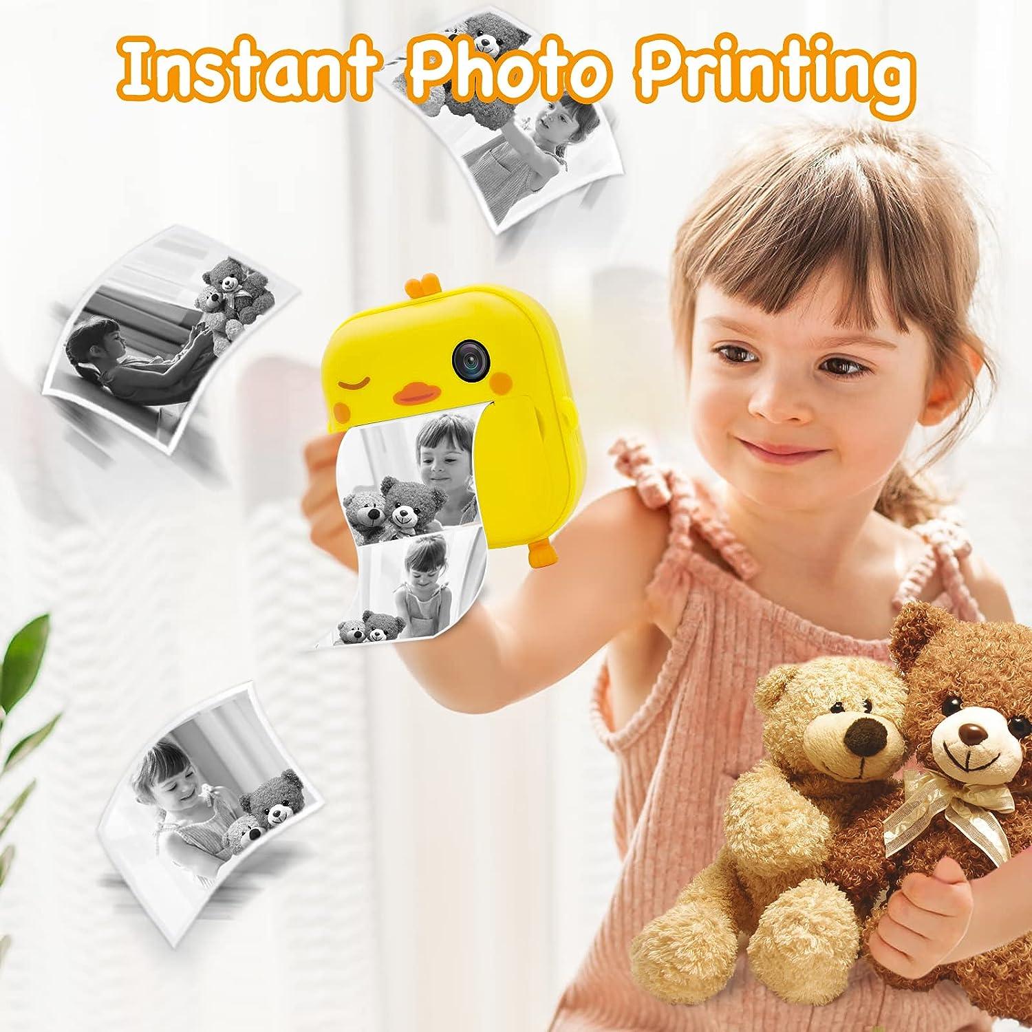 Kids Instant Print Camera Polaroid Toys Children Digital Thermal Printing  Camera with Print Paper Toddler Video Recorder