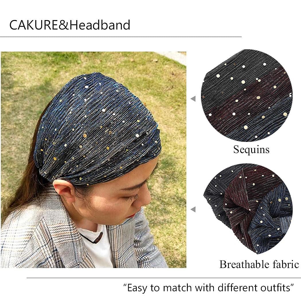 CAKURE Boho Headbands National Striped Headband Elastic Hair Bands