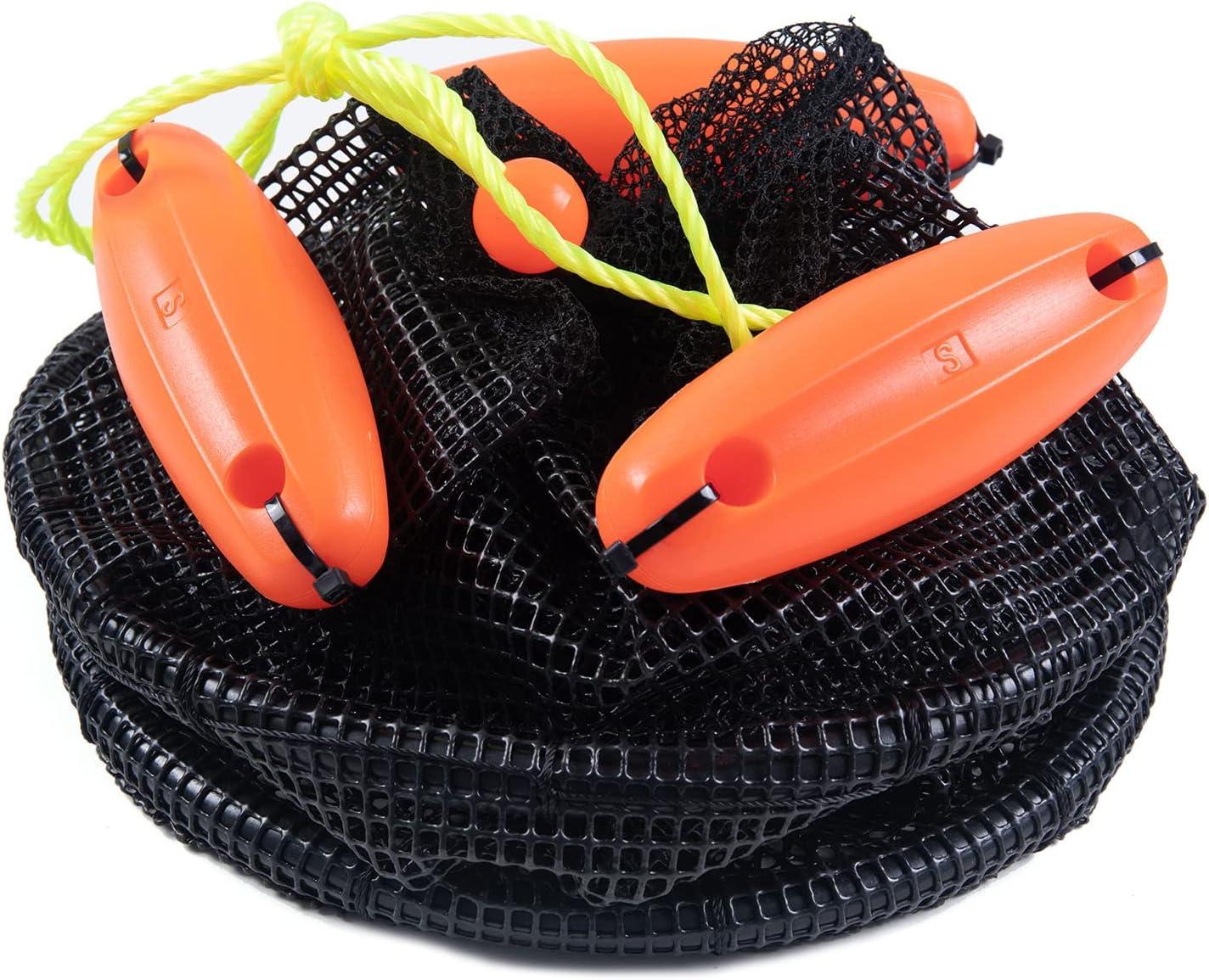 Z&W 5 Gallon Collapsible Floating Fishing Net Live Bait Bucket/Fishing  Basket/Chum Bag, Trap for Keeping Minnows, Shrimp, Leaches and Other Baits