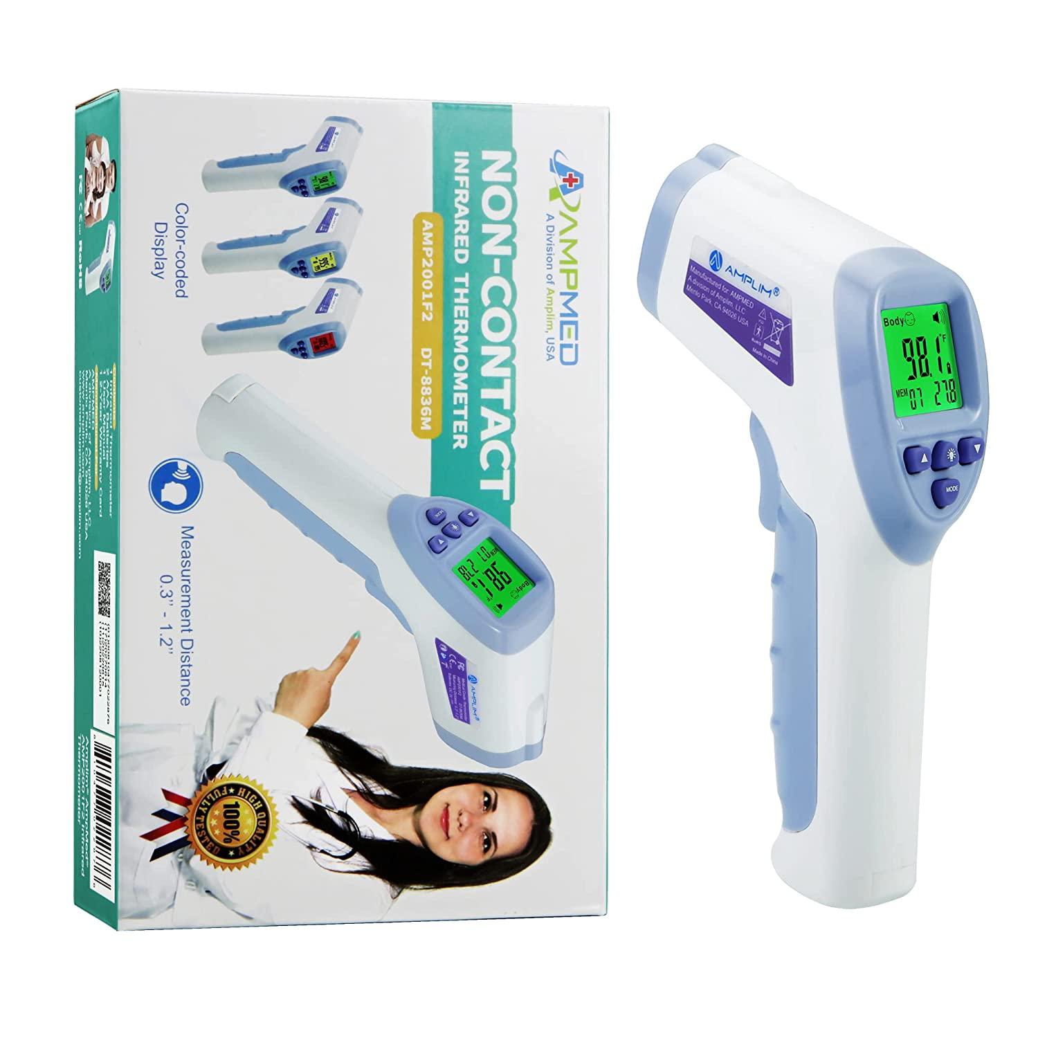 Touchless Forehead Thermometer for Adults and Kids, Digital Infrared Non  Contact