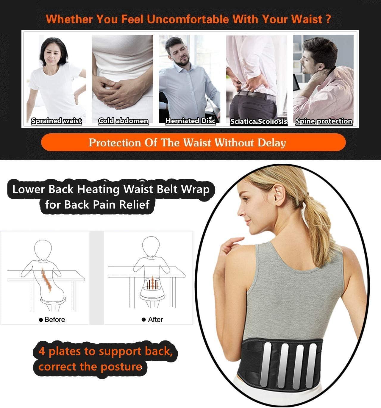 YOUCANDO Heating Magnetic Therapy Back Brace Support Belt for Men Women for  Sciatica Herniated Disc Scoliosis Back Pain Relief (XXL) XX-Large
