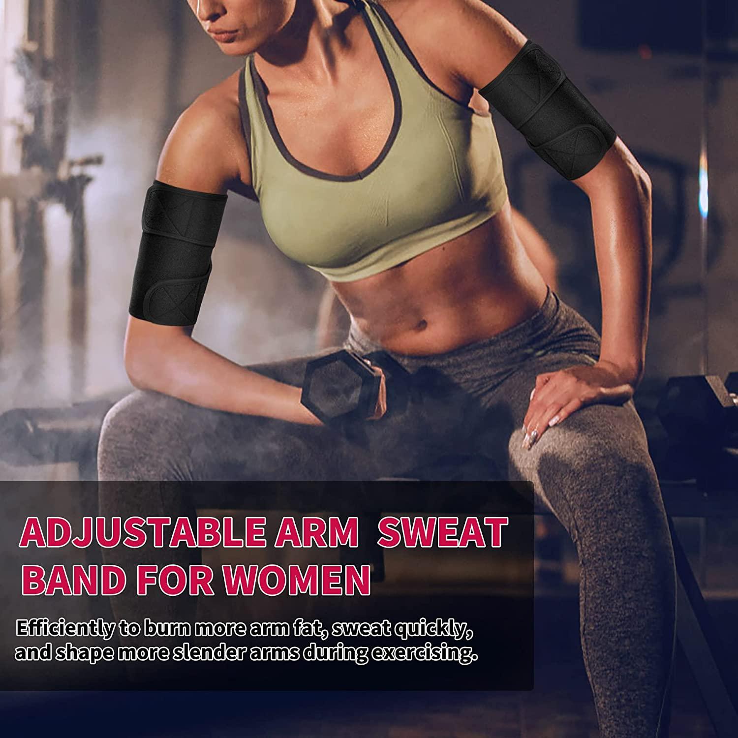 KAIEHONG Arm Trimmers, Women Arm Bands Workout Arm Fat Reducer Sauna Arm  Sweat Bands Sweat Arm Shape
