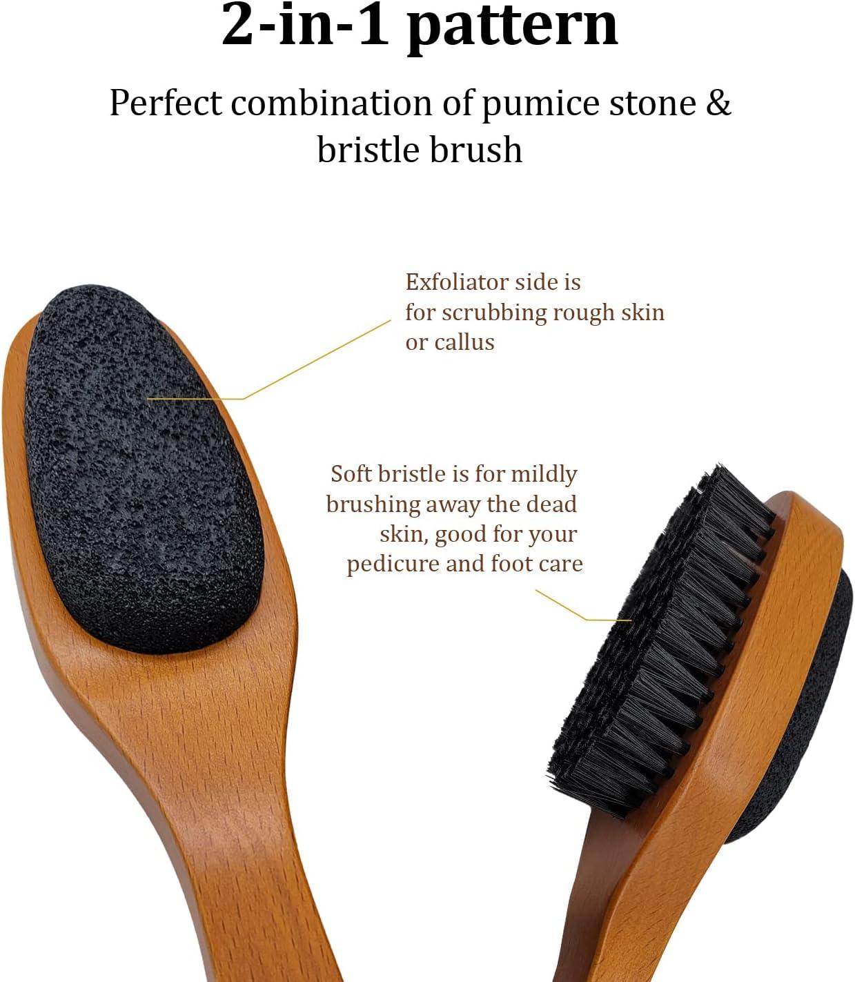 Pumice Valley  2-Sided Wooden Nail Cleaning Brush