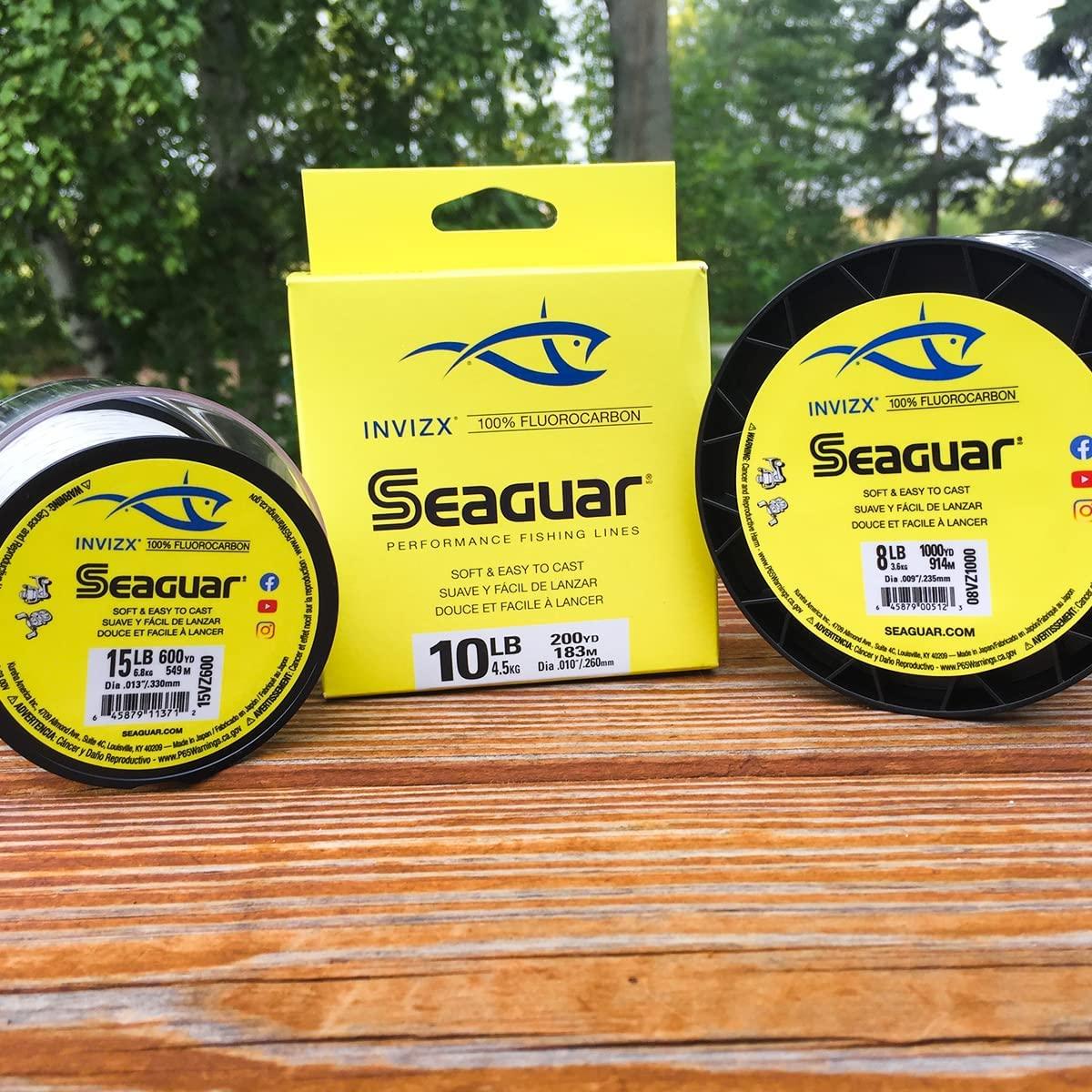Seaguar InvizX Performance Fishing Line, Soft and Easy Casting
