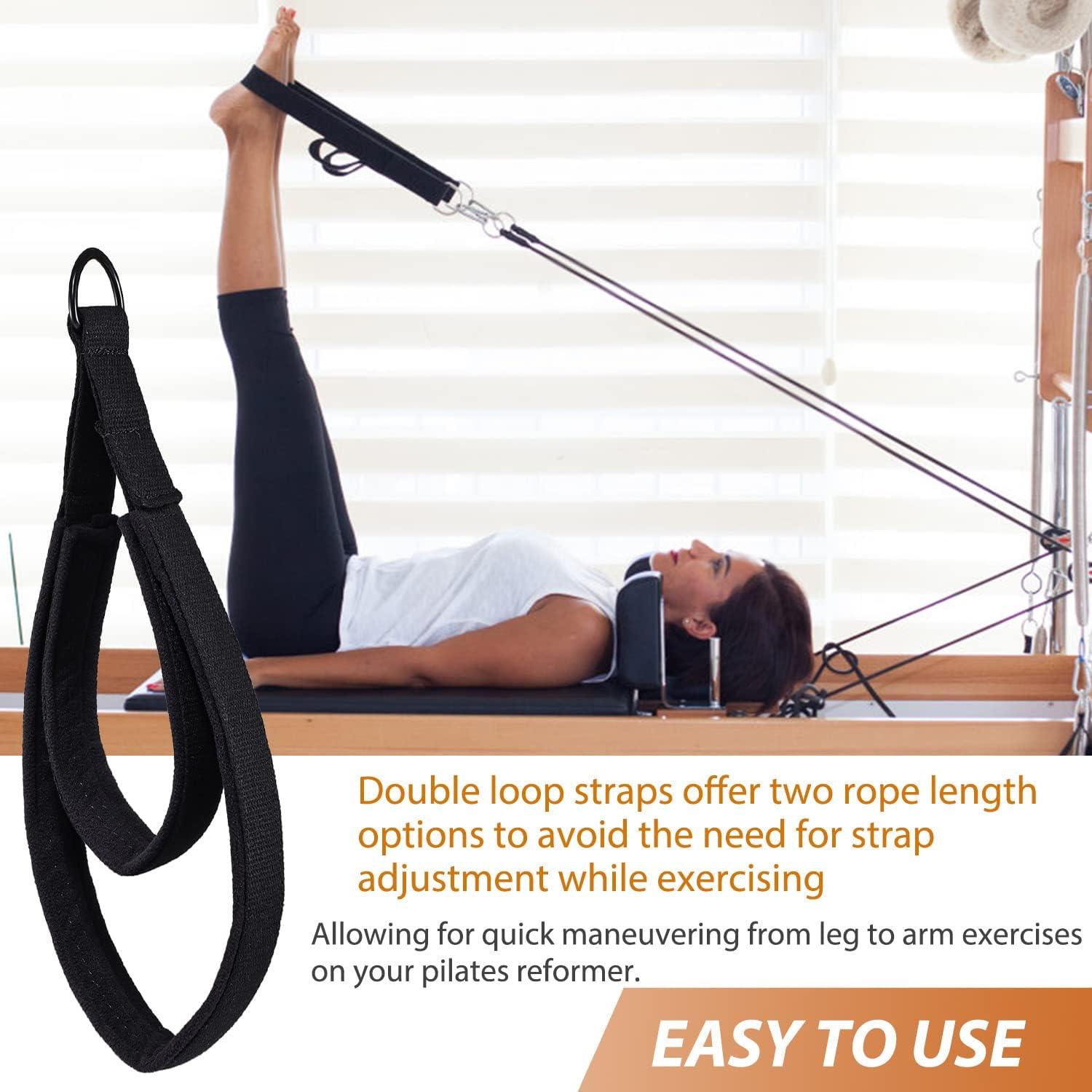 Pilates Double Loop Straps for Foot Reformer Fitness Equipment