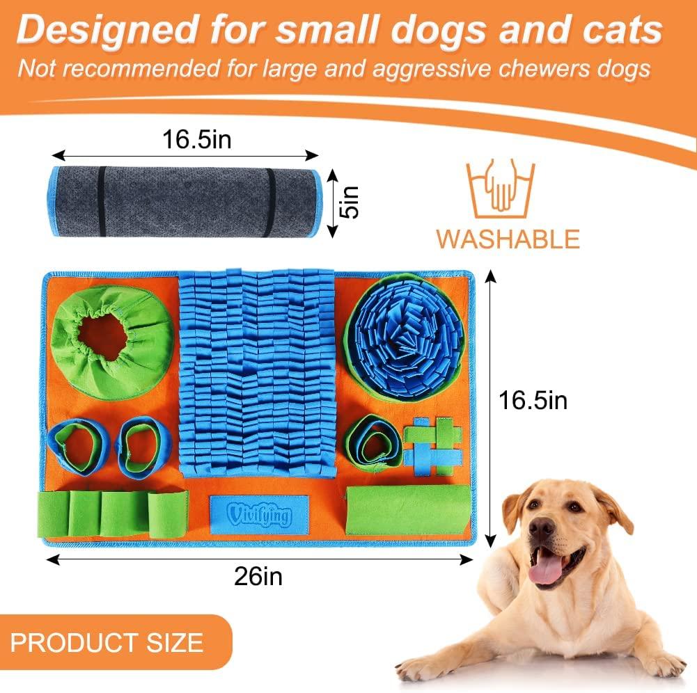 Vivifying Snuffle Mat for Dogs, Interactive Sniff Mat for Slow Eating and  Keep Busy, Adjustable Dog Enrichment Toys Encourages Foraging Skills and  Mental Stimulation (Blue Green) - Yahoo Shopping