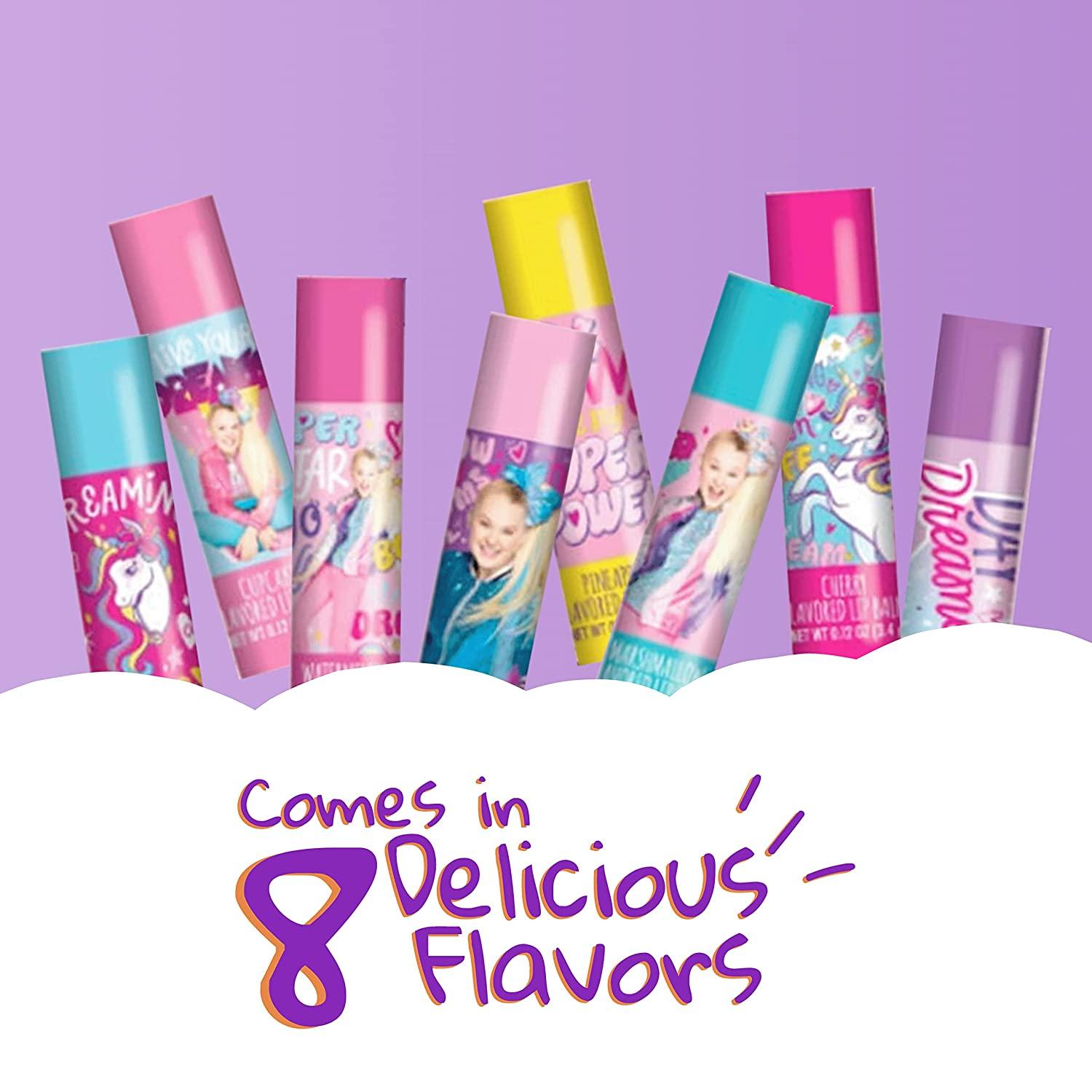 Taste Beauty Jojo Siwa Tinted Lip Balm Variety Pack 8 Flavored Tubes 