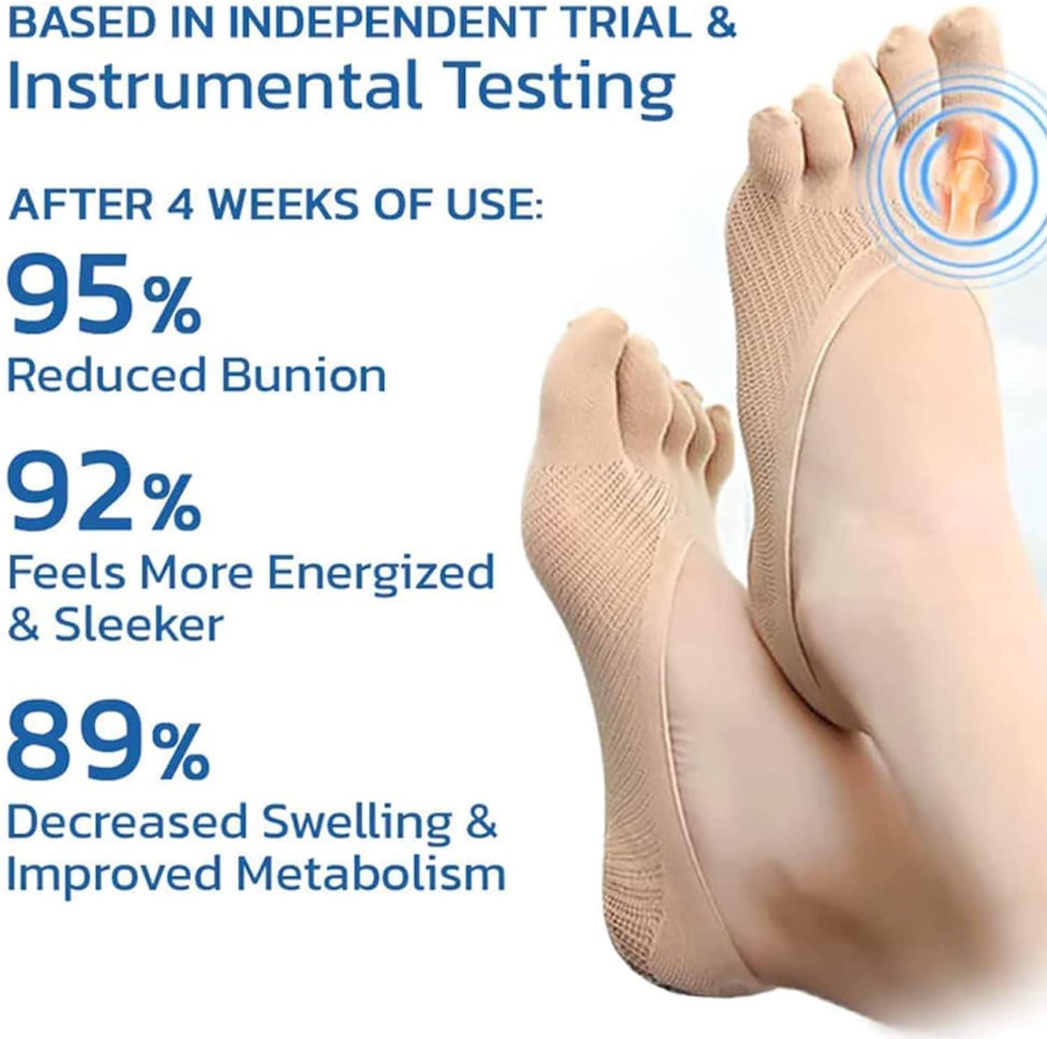 Orthoes Bunion Relief Socks Women Orthopedic Toe Compression Sock Projoint  Antibunions Health Sock Anti Bunion Socks Ortho Socks with Toes for Bunions  (5 Pairs Skin colour) 5 Pairs Skin colour