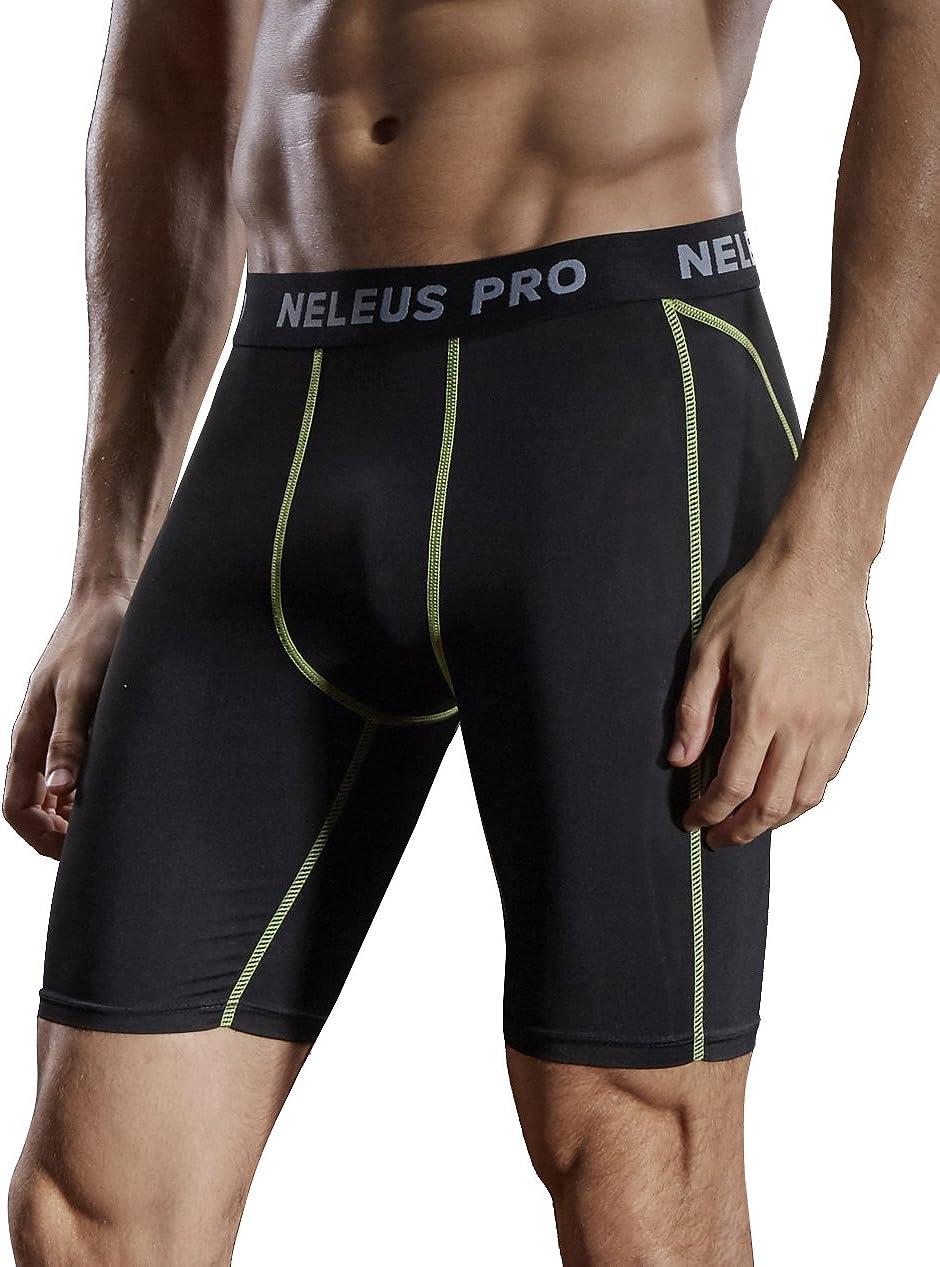  NELEUS Mens 3 Pack Compression Shorts