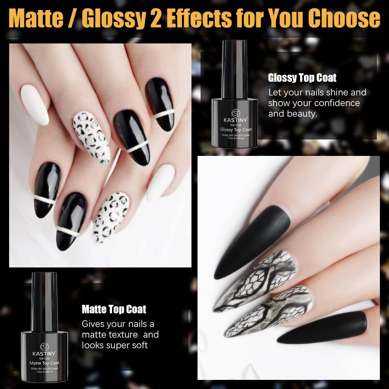 Combine Matte And Glossy In The Same Manicure For Dynamic, Textured Nails