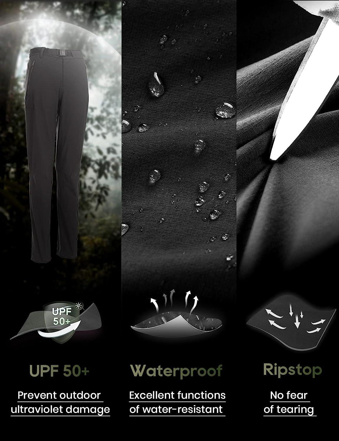 CRZ YOGA UPF 50+ Hiking Cargo Pants Women Water Resistant
