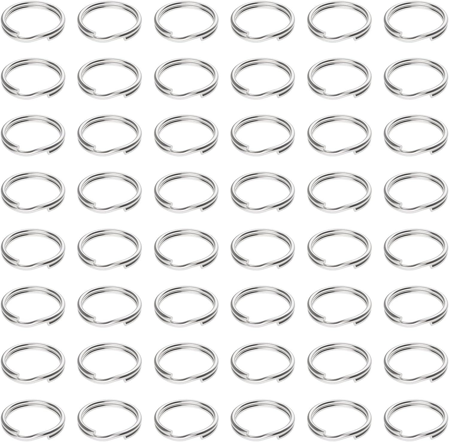 100, 500 or 1,000 Pieces: 6 mm Black Split Double Jump Rings