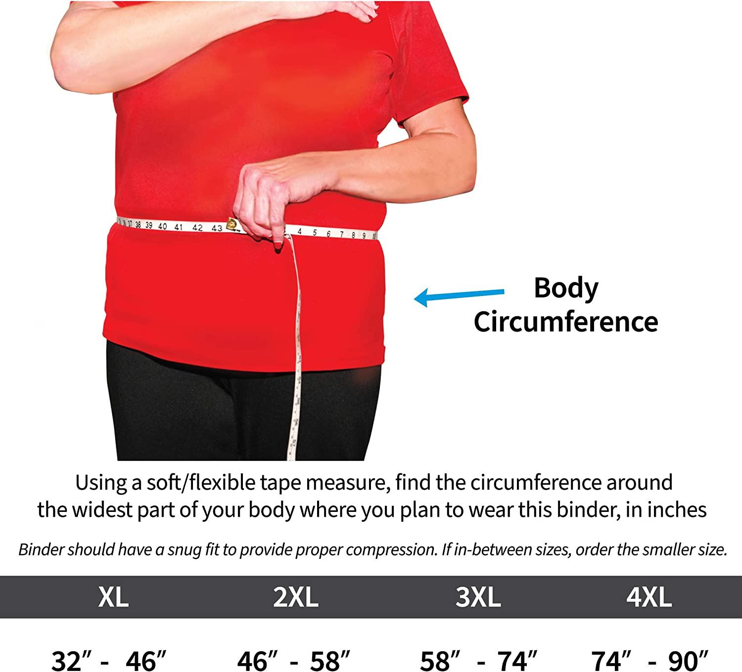  Everyday Medical Plus Size Post Surgery Abdominal Binder I  Bariatric Stomach Wrap I Hernia Support for Women and Men I Obesity Girdle  great for Liposuction, Postpartum, C-section (2XL (38 - 62