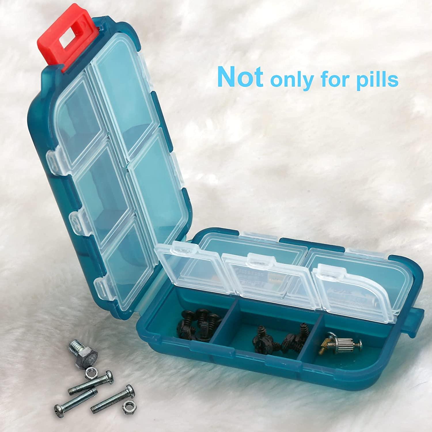 2PCS Travel Pill Box, Cute Pill Organizer, Small Pill Case