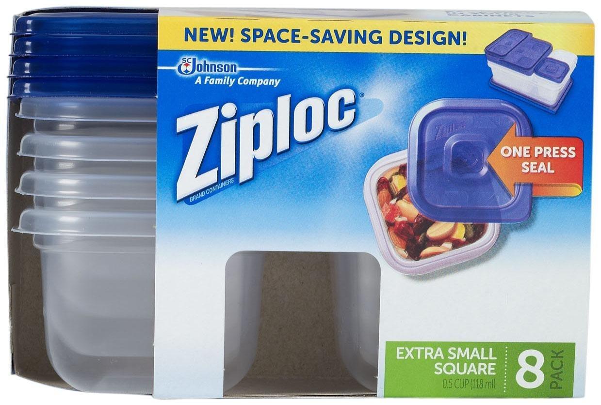 Ziploc Container with One Press Seal - 4 count