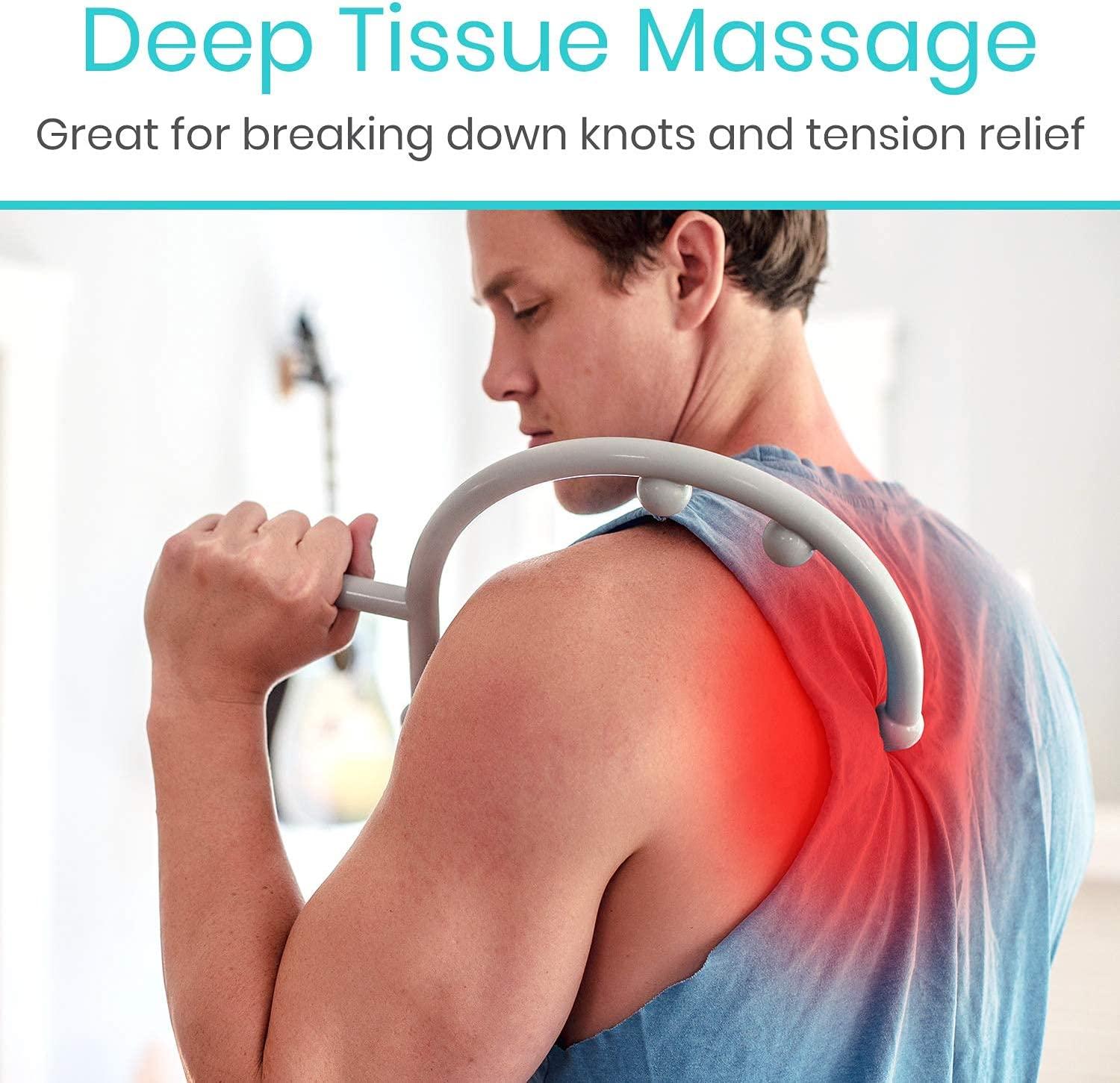 S-Shaped Trigger Point Massager Stick Self-Massage Hook Tool