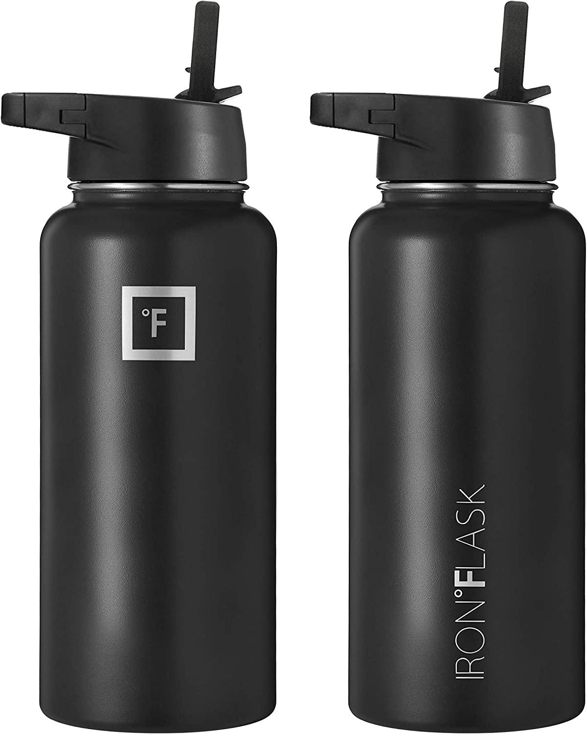 Best Deal for Iron Flask Sports Water Bottle - 22 Oz, 3 Lids (Straw Lid)