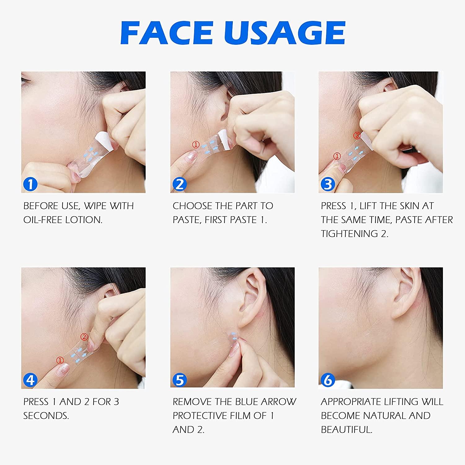 Face Lift Tape Face Tape Lifting Invisible Double Chin V - Temu