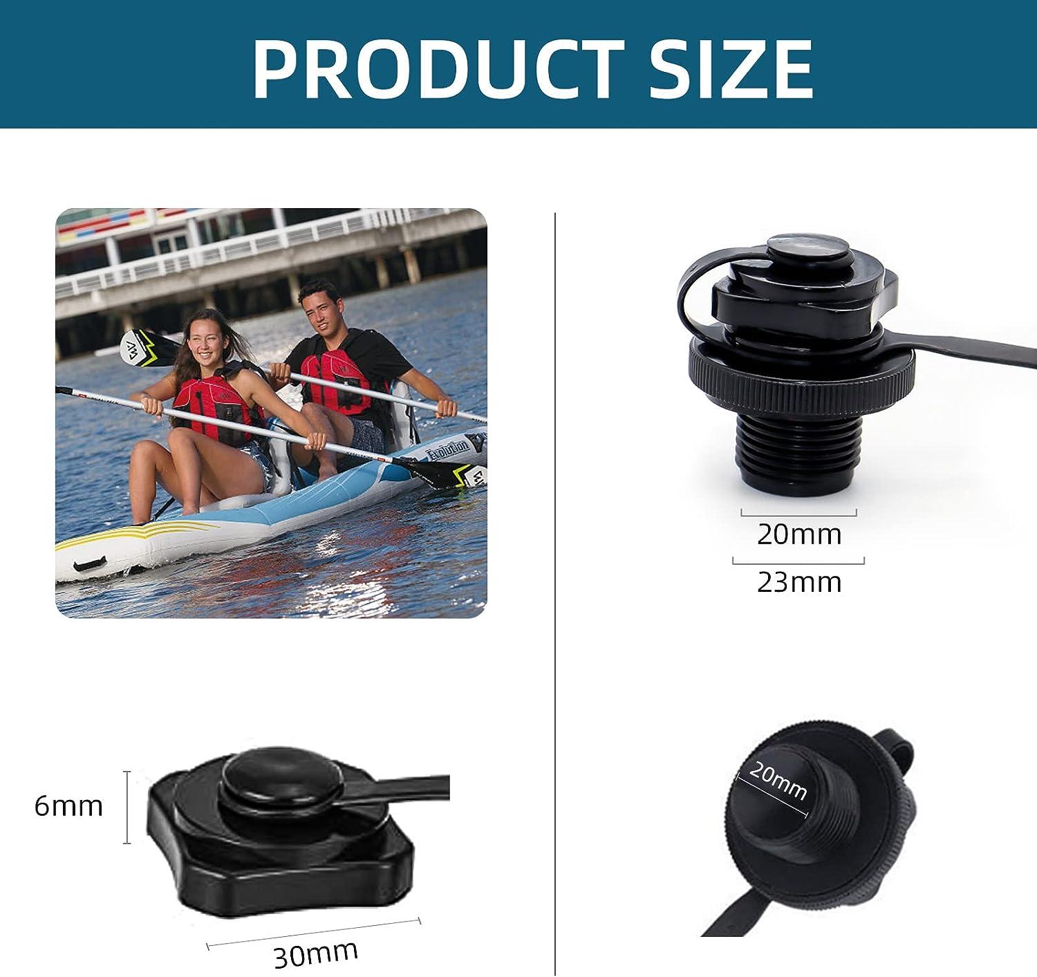 Inflatable Boat Air Valve,2PCS Inflatable Boat Spiral Air Plugs