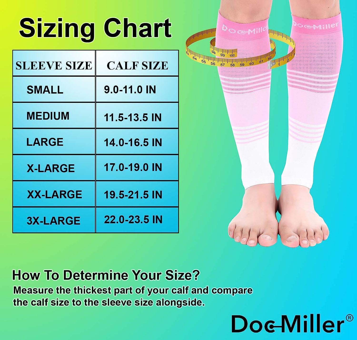 Doc Miller Open Toe Compression Socks Women and Men 20-30mmHg