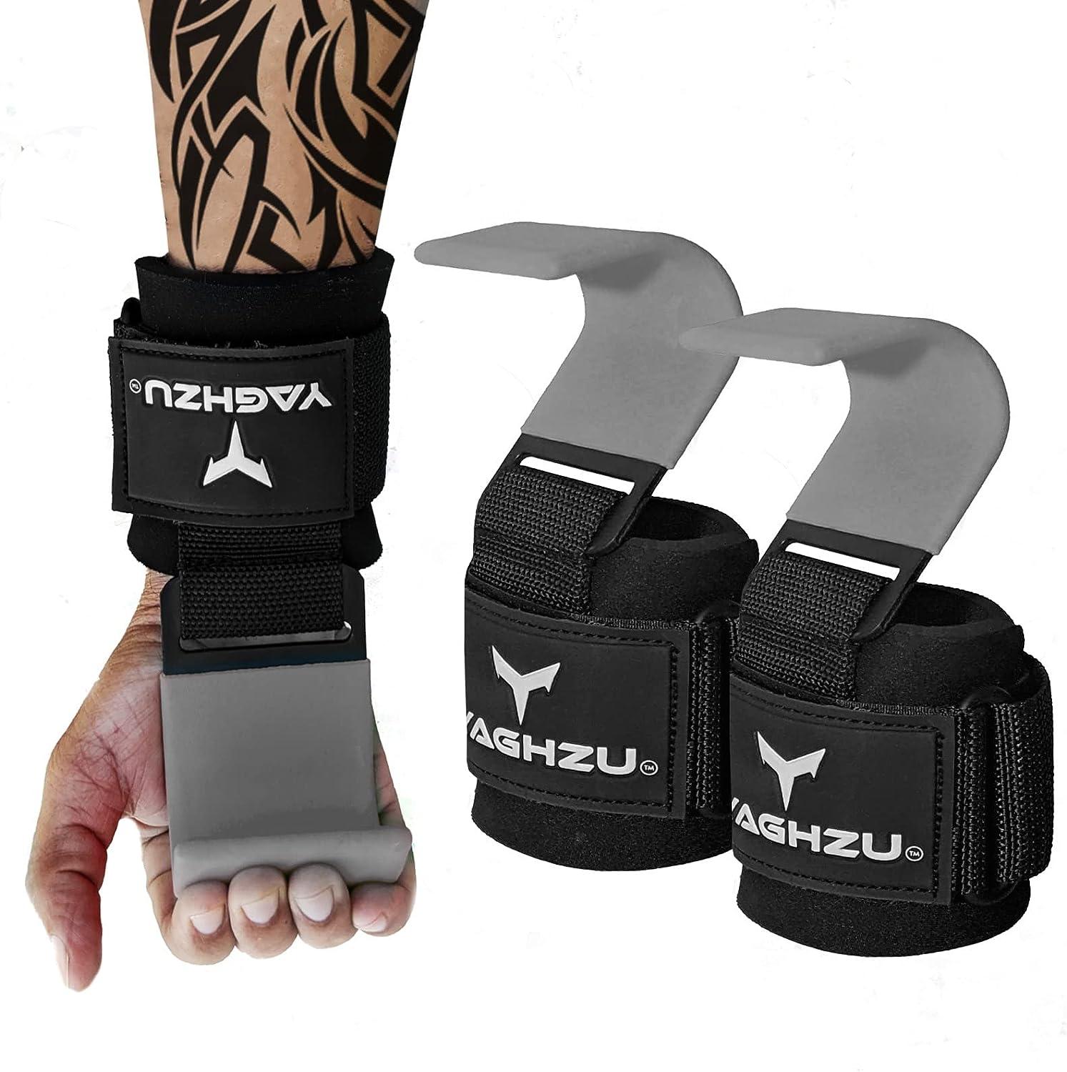 Weight Lifting Hooks Heavy Duty Lifting Wrist Straps Weightlifting Gym  Gloves 