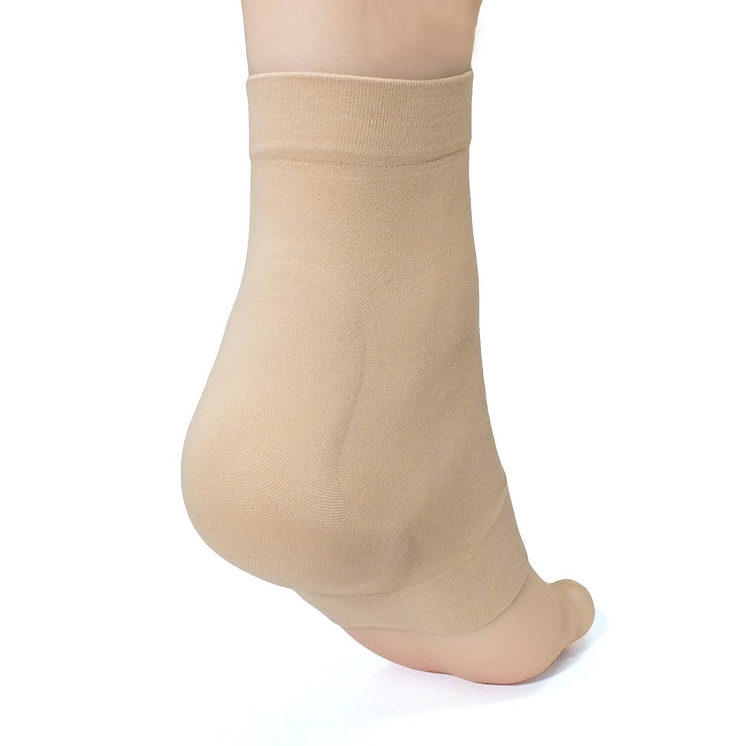 Amazon.com : ZenToes Moisturizing Heel Socks 2 Pairs Gel Lined Toeless Spa  Socks to Heal and Treat Dry, Cracked Heels While You Sleep (Regular, Gray)  : Beauty & Personal Care
