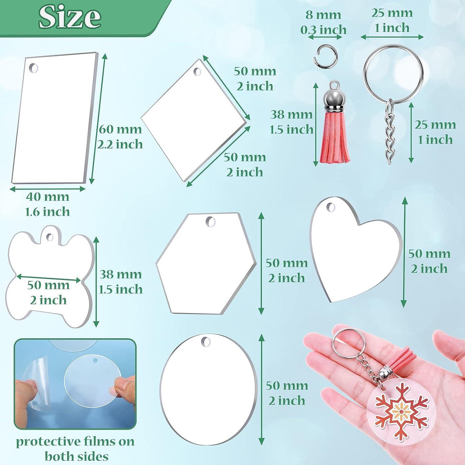Three 3 or Six 6 CLEAR Acrylic Bookmark Craft Blanks, Laser Cut Acrylic  Shapes, 1/8 Thick, Keychains, Bag Tags, 2.5 Wide X 8 High 