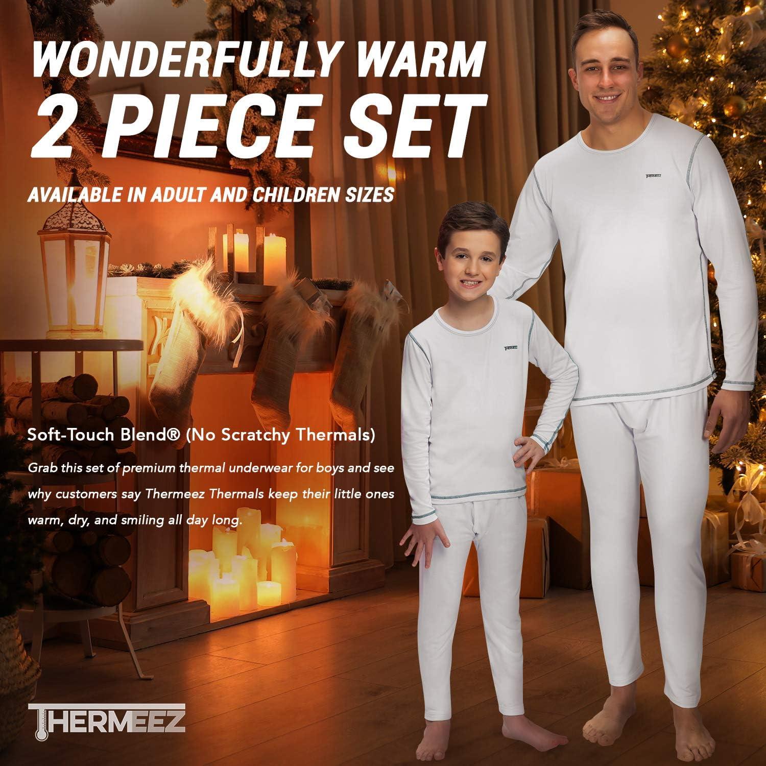 Boys Thermal Underwear Set for Kids Underwear for Kids Thermal Top and  Bottom Set for Winter 
