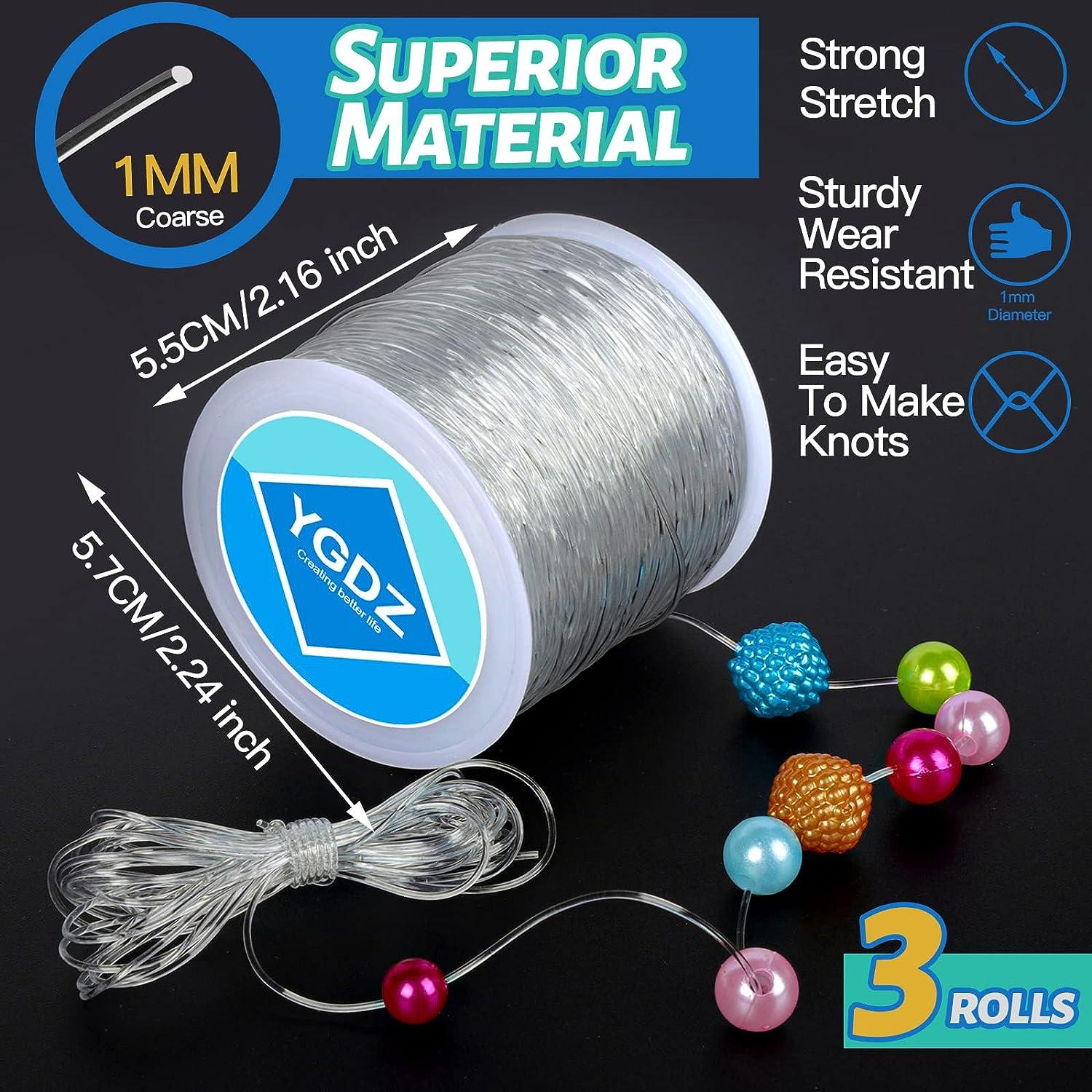 1mm Stretchy Clear Elastic String Beading Cord, 328 Feet/100 Meters 