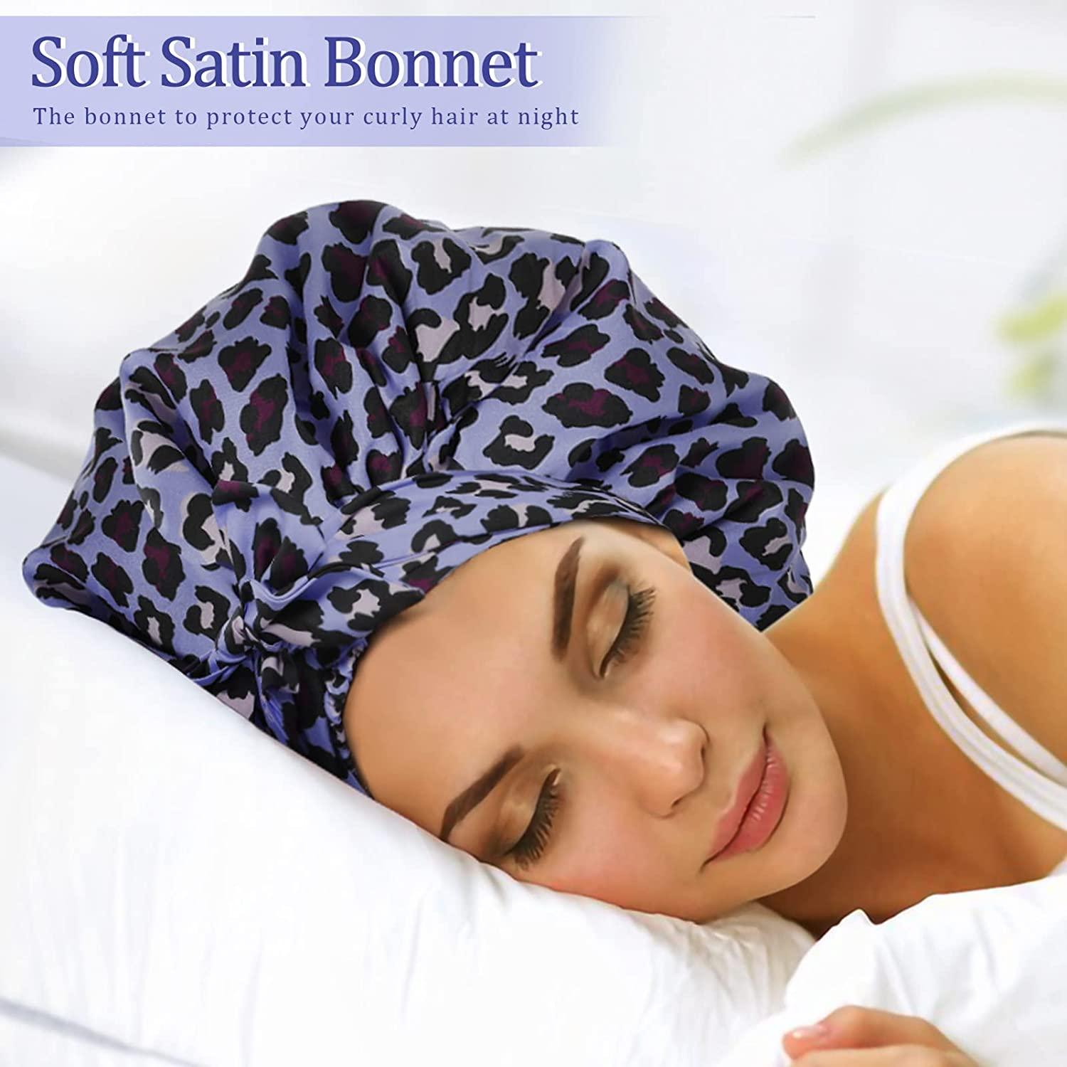 VINICUNCA Bonnets for Women Satin Bonnet for Curly Hair Sleeping