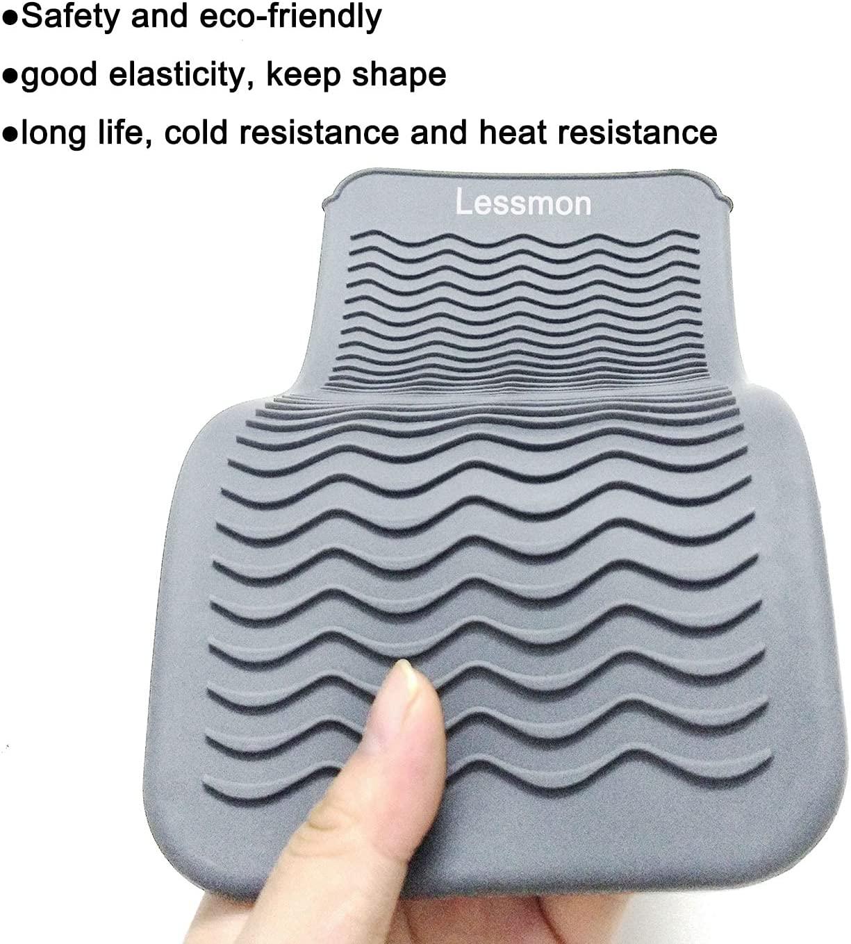 Heat Resistant Silicone Mat Pouch, Mat Cover for Curling Irons, Hair  Straightener, Flat Irons, and Other Hot Hair Tools, Height 11.5 & Width 6  Inches, Food Grade Silicone, Grey Gray
