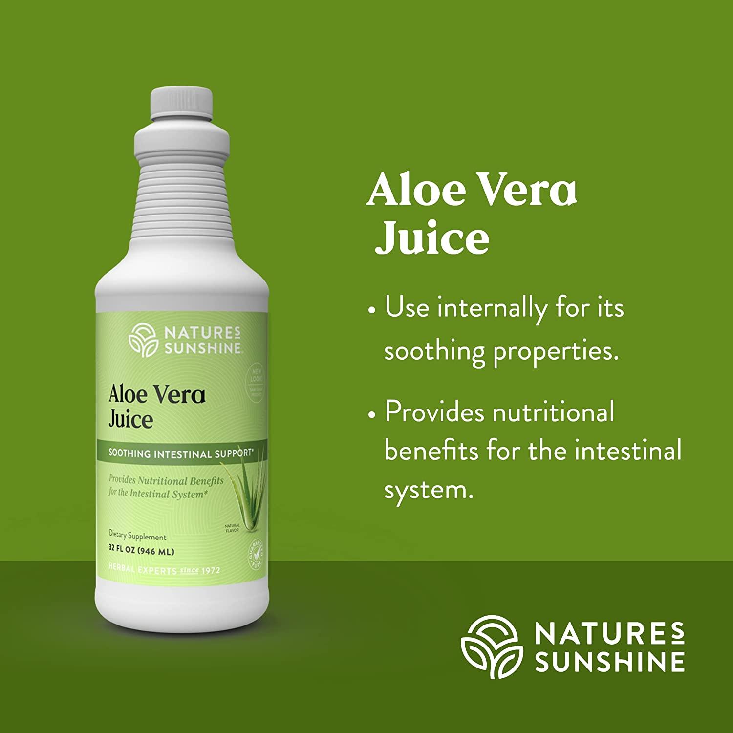 Natures Sunshine Aloe Vera Juice 32 Fl Oz 32 Fl Oz Pack Of 1 1074