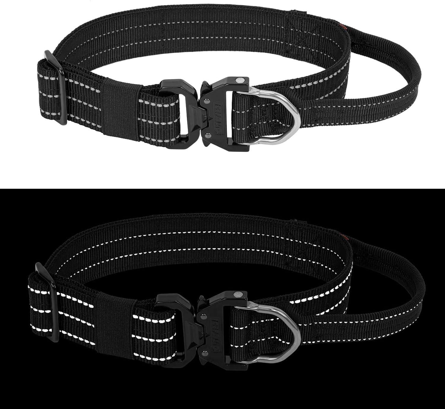 Personalized Tactical 1.5 Dog Collar with Handle
