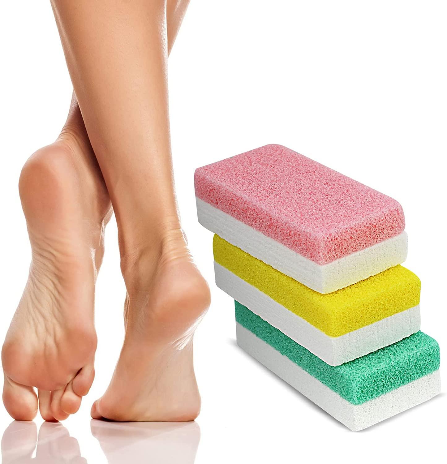2 in 1 Pumice Stone for Feet,6 Pack Foot Scrubber & Callus Remover, Stone  Scrubber for Hard Skin,Foot Pumice,Dead Skin Remover for Feet, Heels, Hands