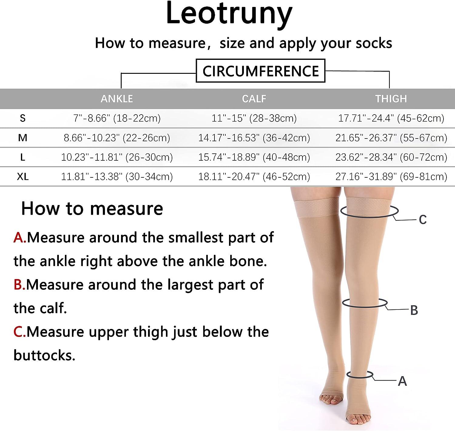 Leotruny Women's Winter Over Knee High Footless Socks Knit Leg Warmers