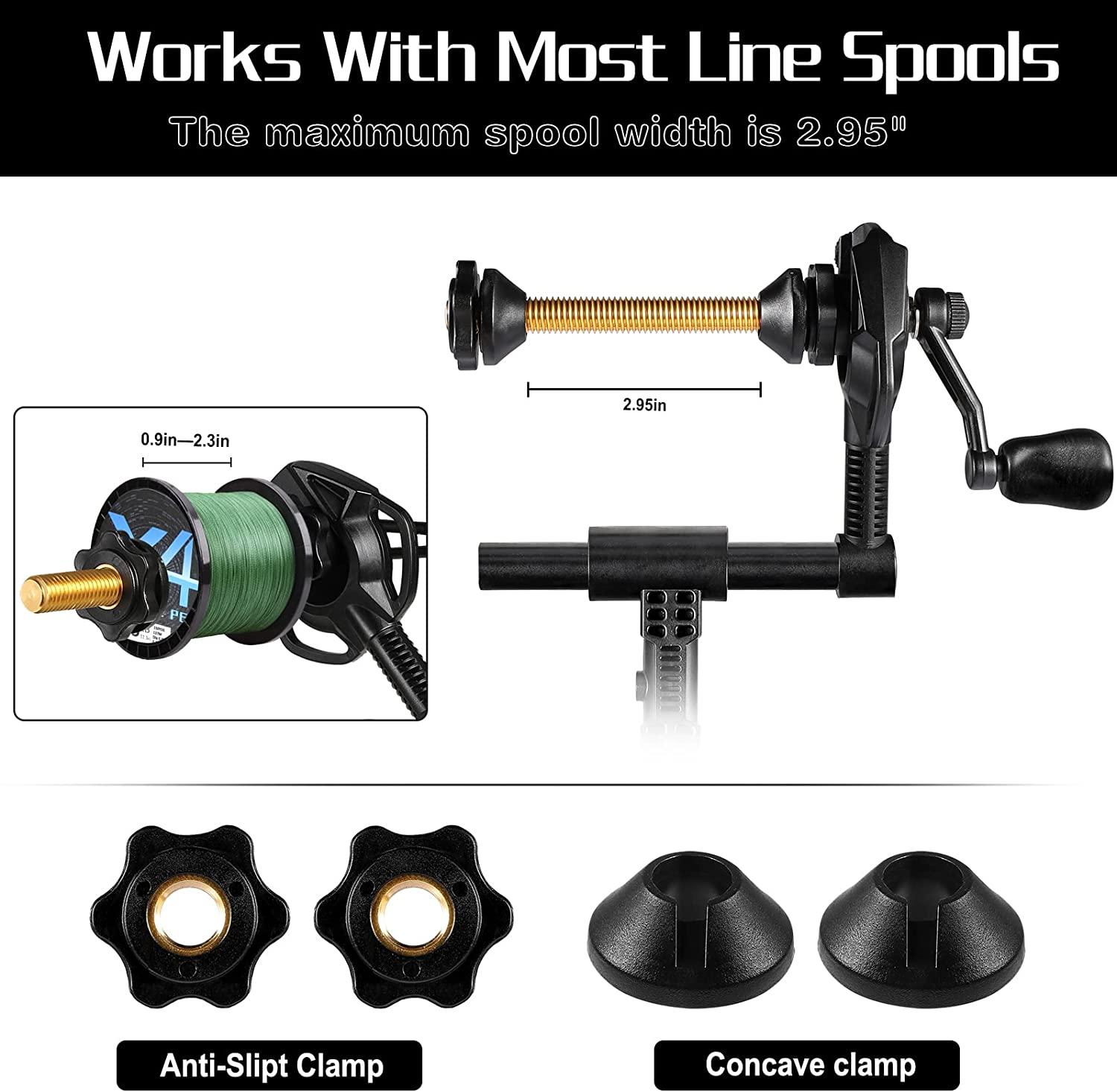 Versatile Fishing Line Spooler for Thick & Thin Rods - Works with Spinning  Reel