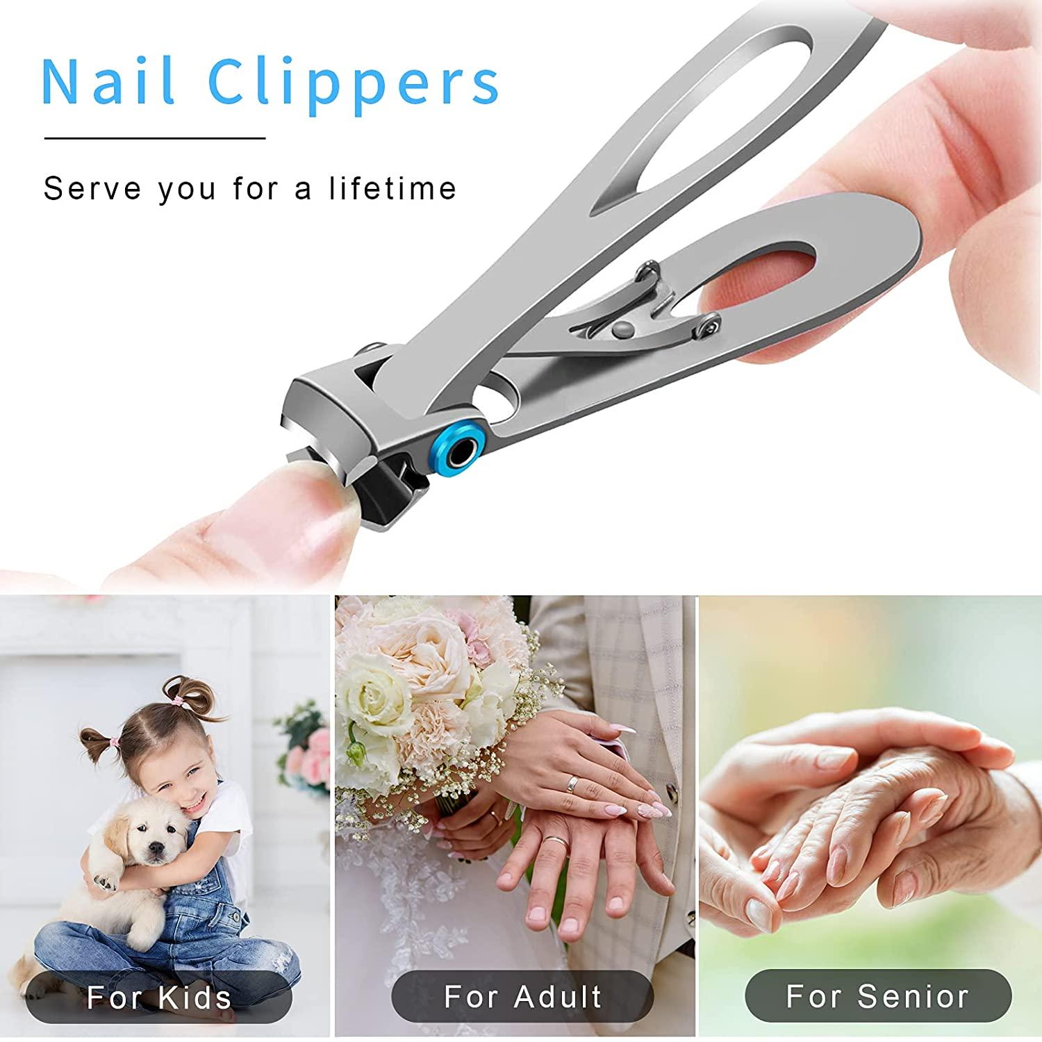 Nail Clippers Set Fingernail Toenail Clippers for Thick Nails Nail