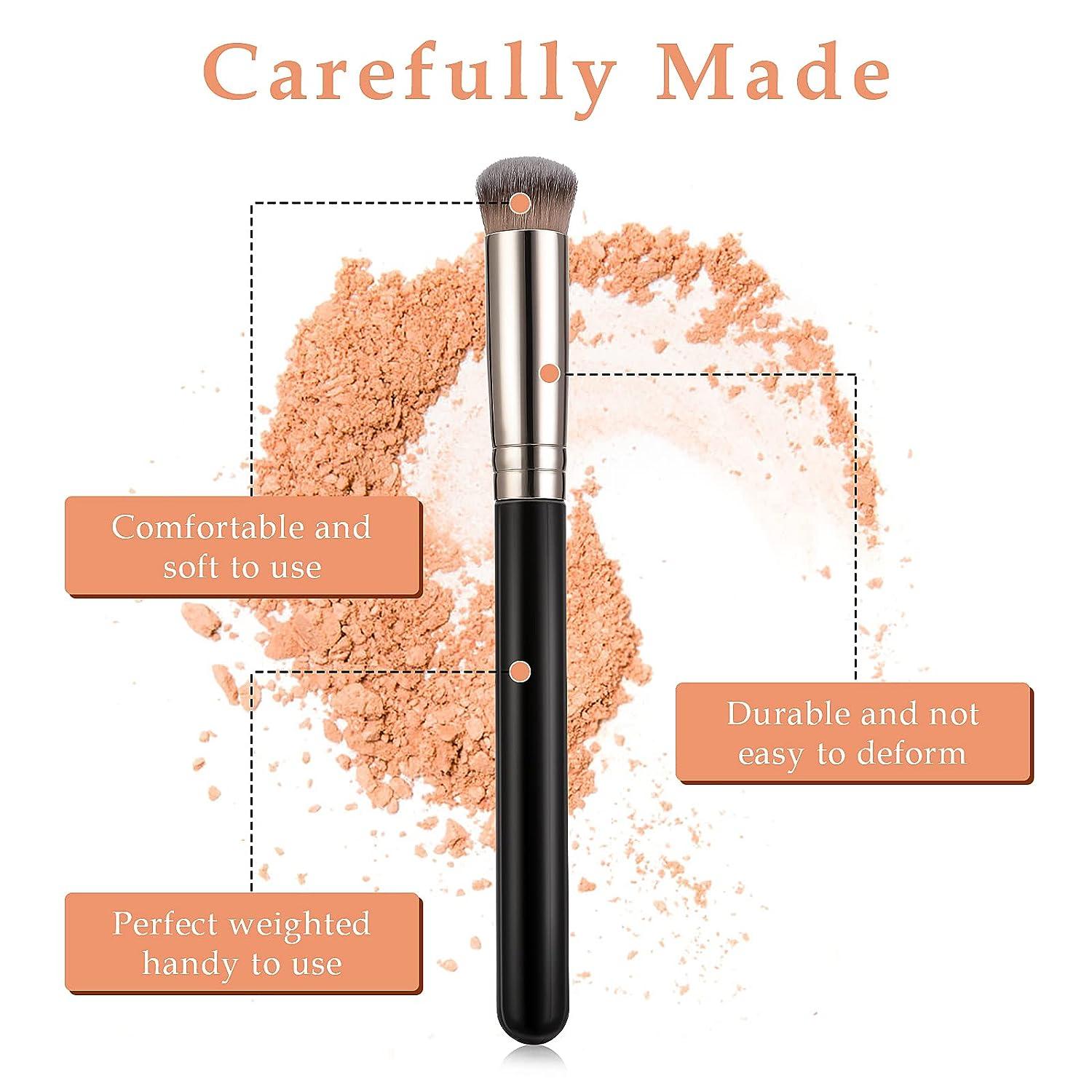 WLLHYF Concealer Brush Foundation Brush, Eye Mini Angled Flat Top