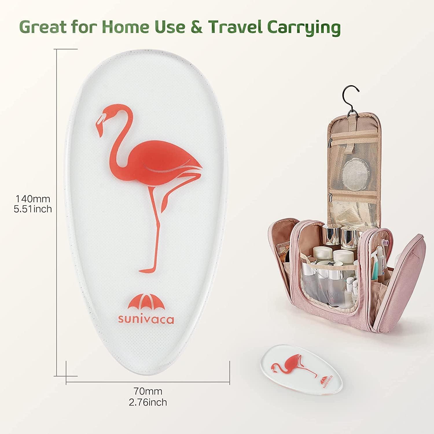 Sunivaca Glass Foot File Callus Remover for Feet Flamingo Gifts