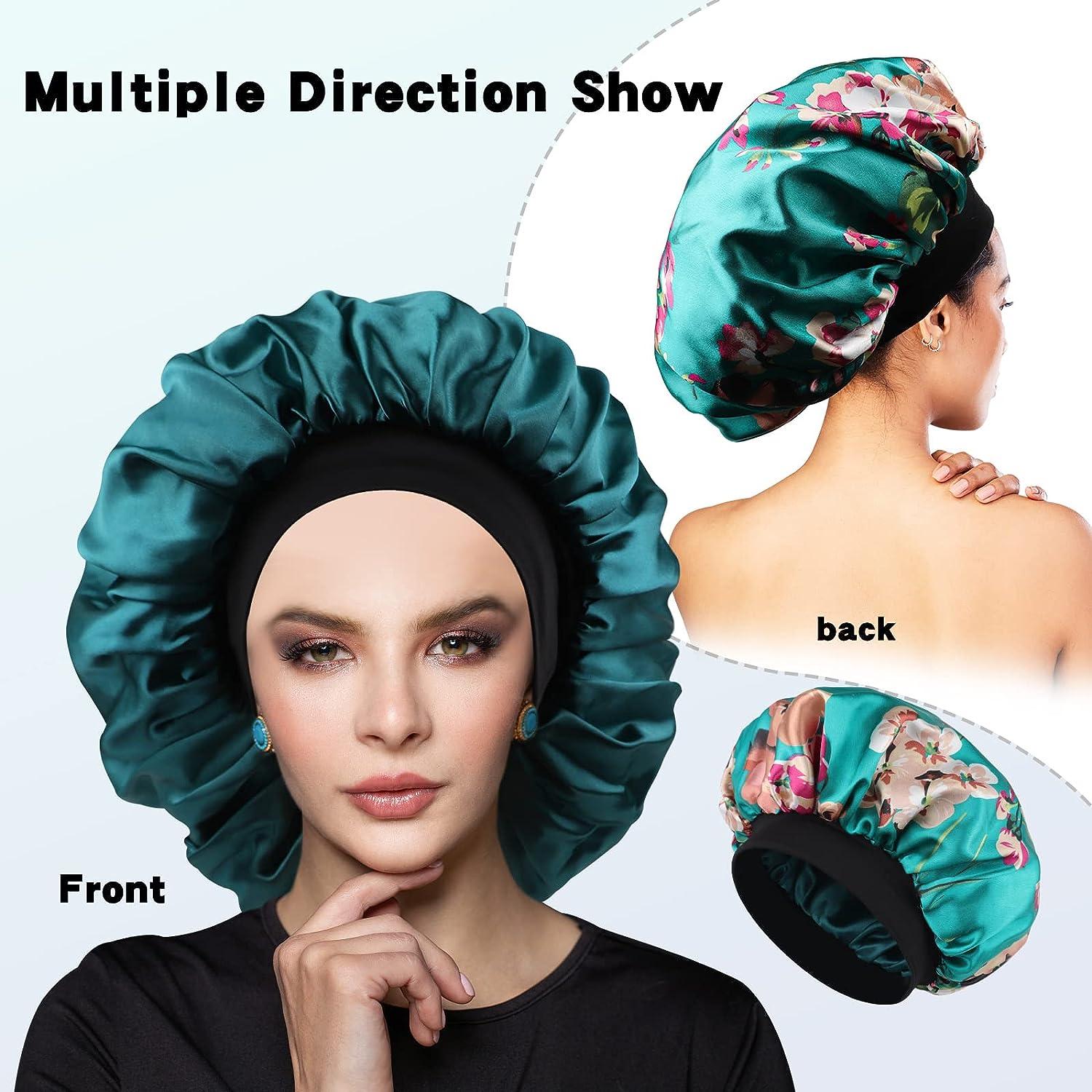 Cheap Satin Bonnet 1Pcs Silk Bonnets For Women Large Double Layer