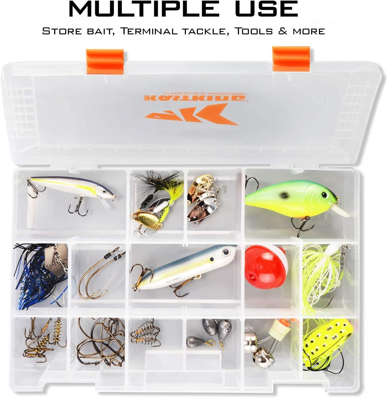 KastKing Tackle Boxes, Plastic Box, Plastic Storage Organizer Box with  Removable Dividers - Fishing Tackle Storage - Box Organizer - 2 Packs /4  Packs Tackle Trays - Parts Box Four 3600 (Tray Size: 10.8x7.25x1.65)