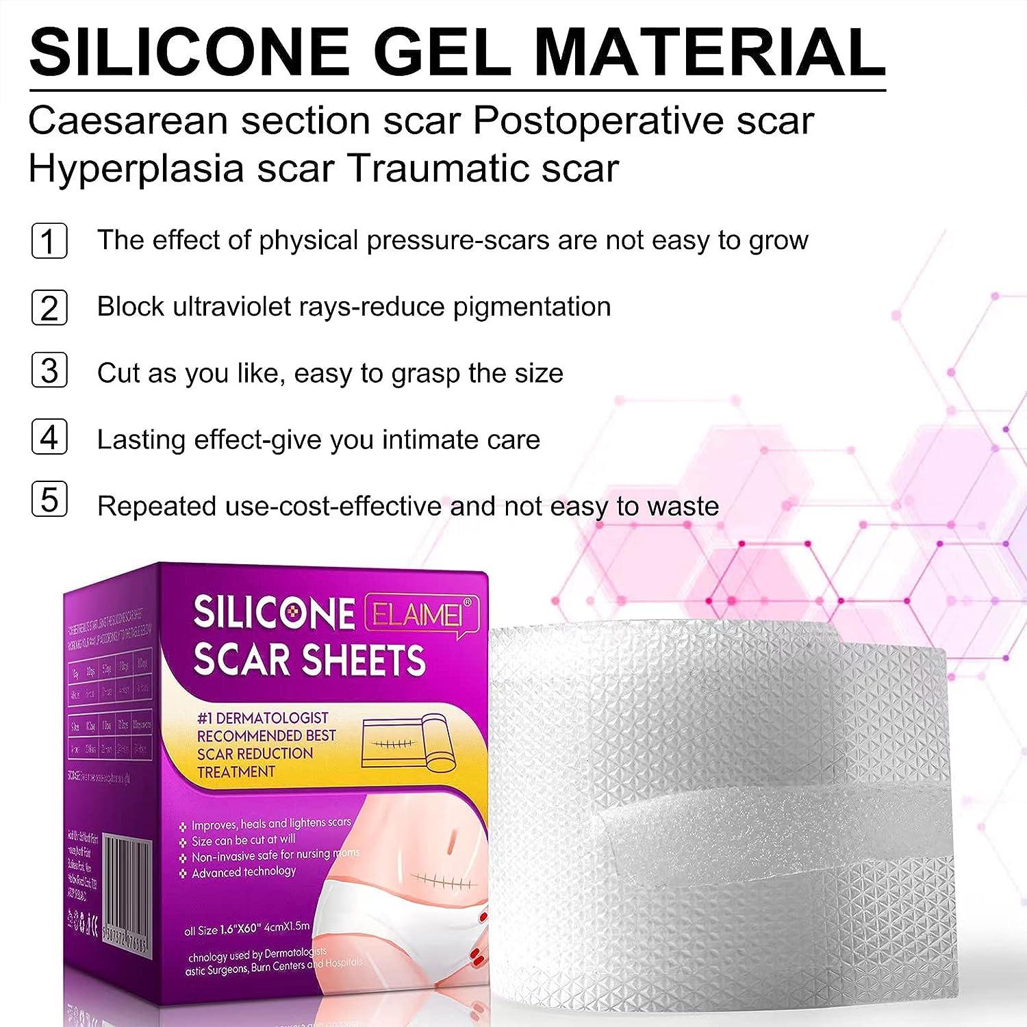 Silicon Scar Sheets Clear Gel Silicon Scar Tape Silicone Scar Strips Softens And Repairs Scars 8668