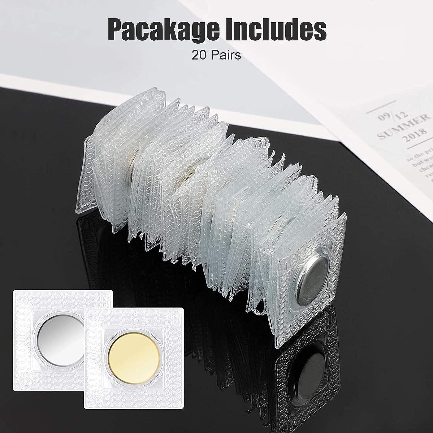20 Sets of 20mm Ultra Thin Magnetic Snap Leather Closures Magnetic