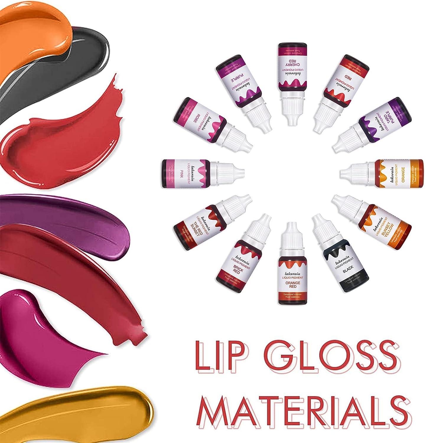 24 Colors Diy Lipgoss Base Color Cosmetic Pigment Bags Lip Gloss Lipgloss  Pigment Liquid Pigments For Lip Gloss - Buy Base Lip Gloss,Lip Gloss
