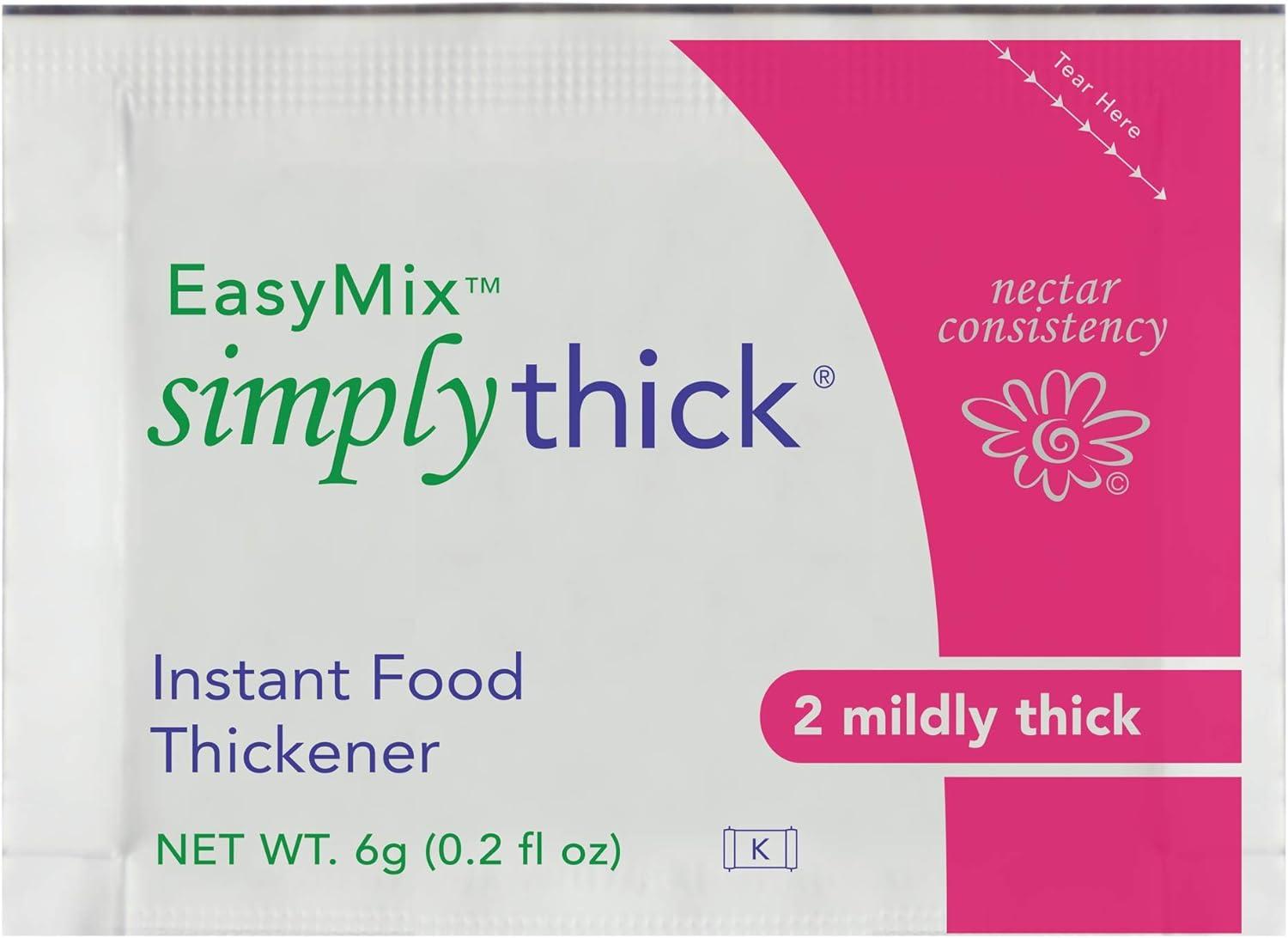 SimplyThick EasyMix, 92 Servings, Gel Thickener for those with Dysphagia  & Swallowing Disorders, Won't Alter The Taste of Liquid, Easy to Prepare