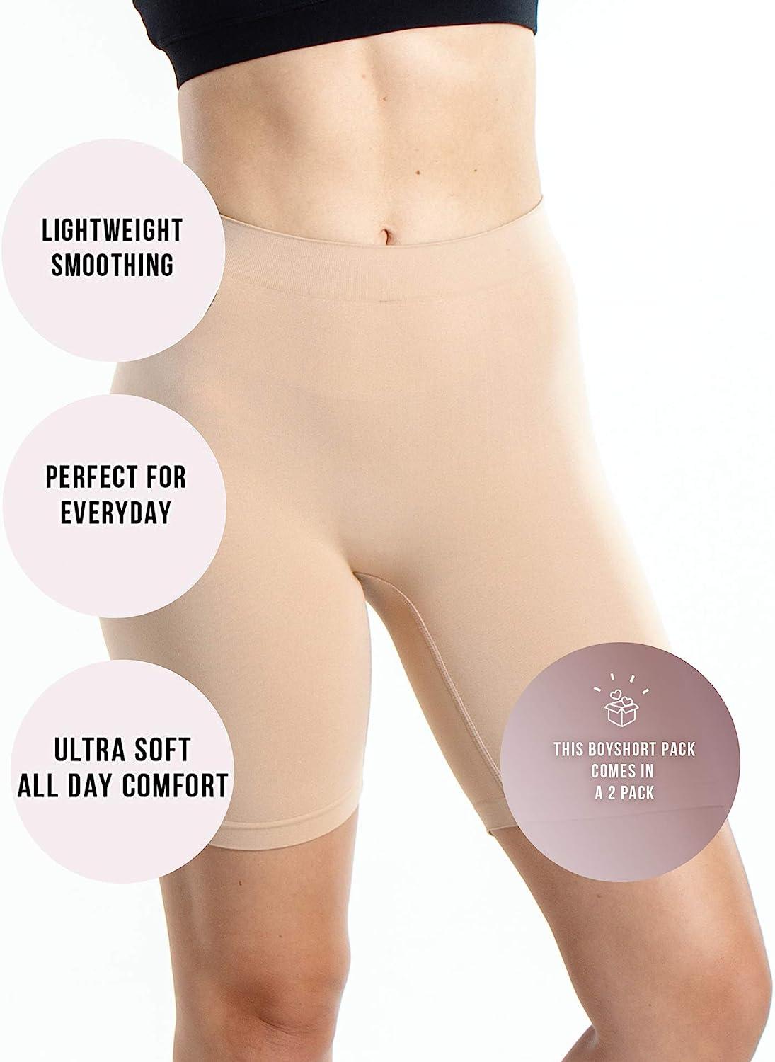 Emprella Women's Lace Boyshort Panties Ultra-Soft Cotton Underwear